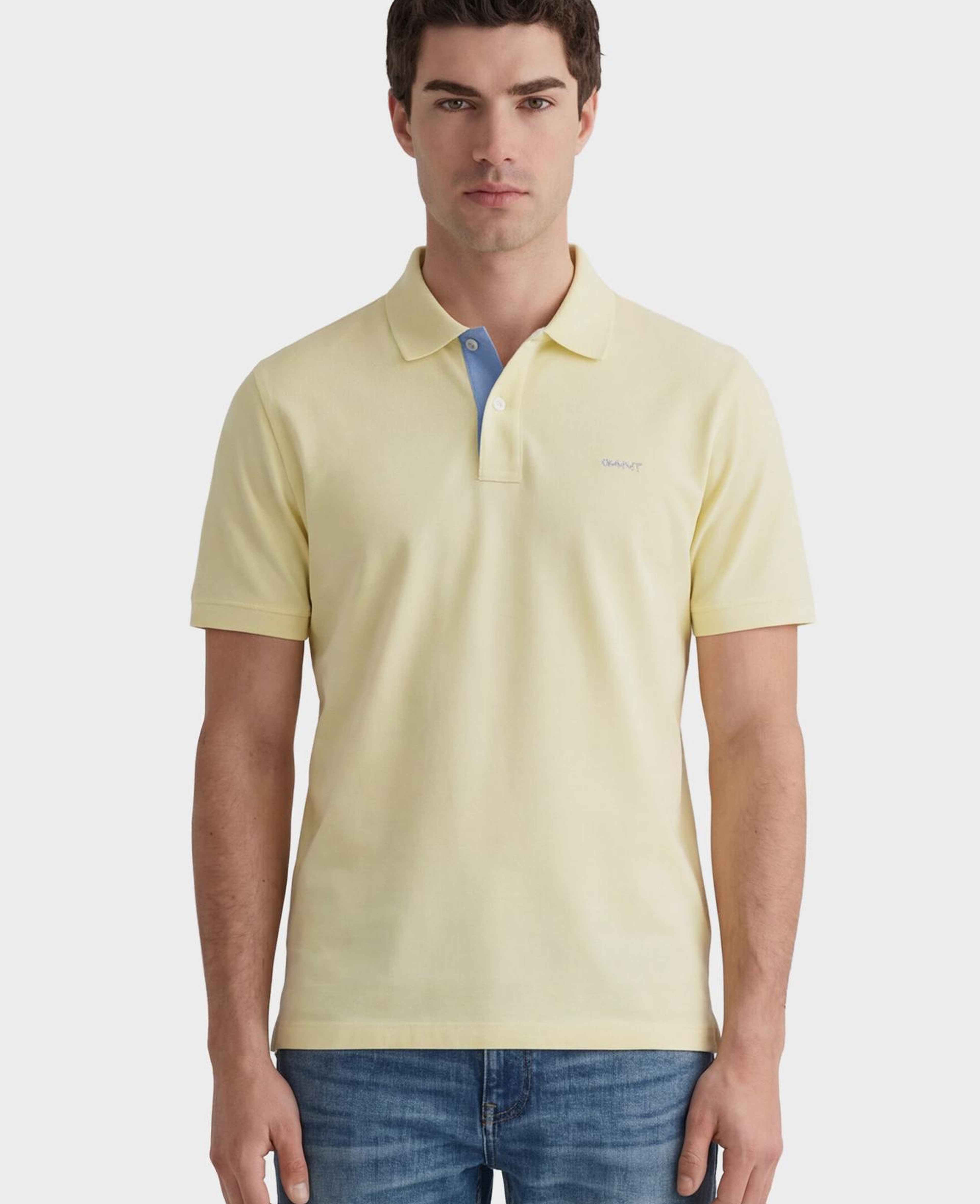 GANT Erkek Sarı Regular Fit Polo Yaka T-Shirt