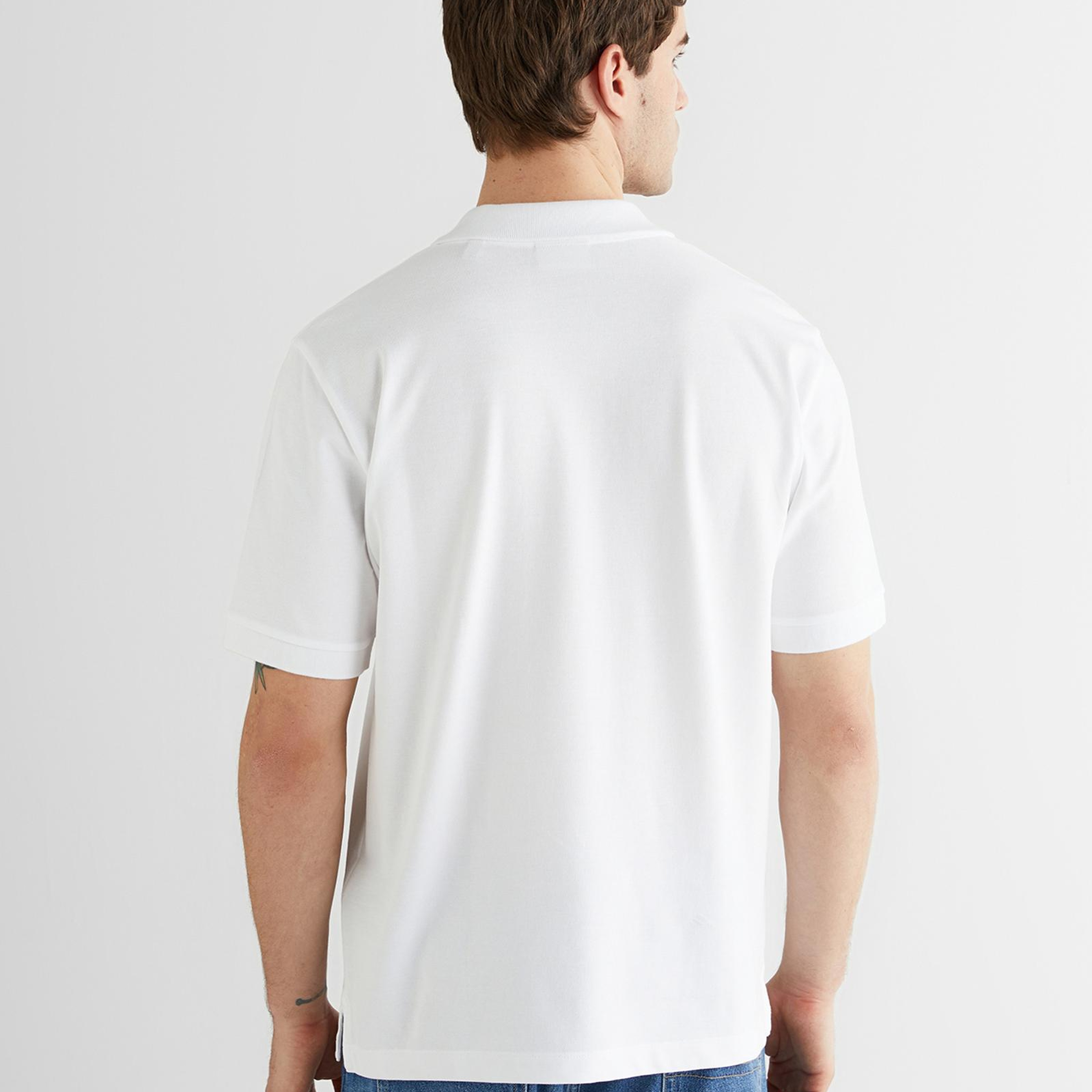 GANT Erkek Beyaz Regular Fit Logolu Polo Yaka T-Shirt