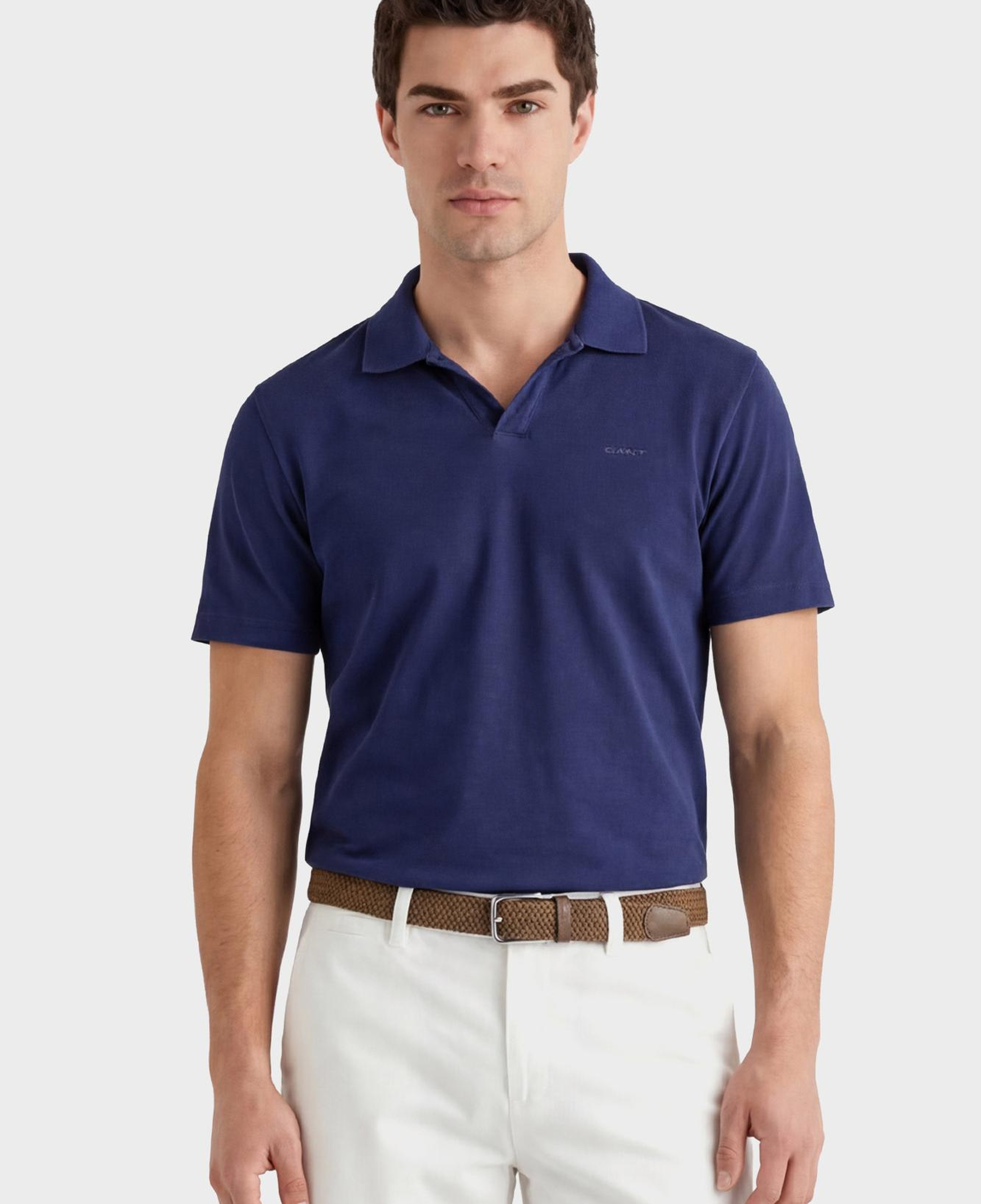 GANT Erkek Mavi Regular Fit Polo Yaka T-Shirt