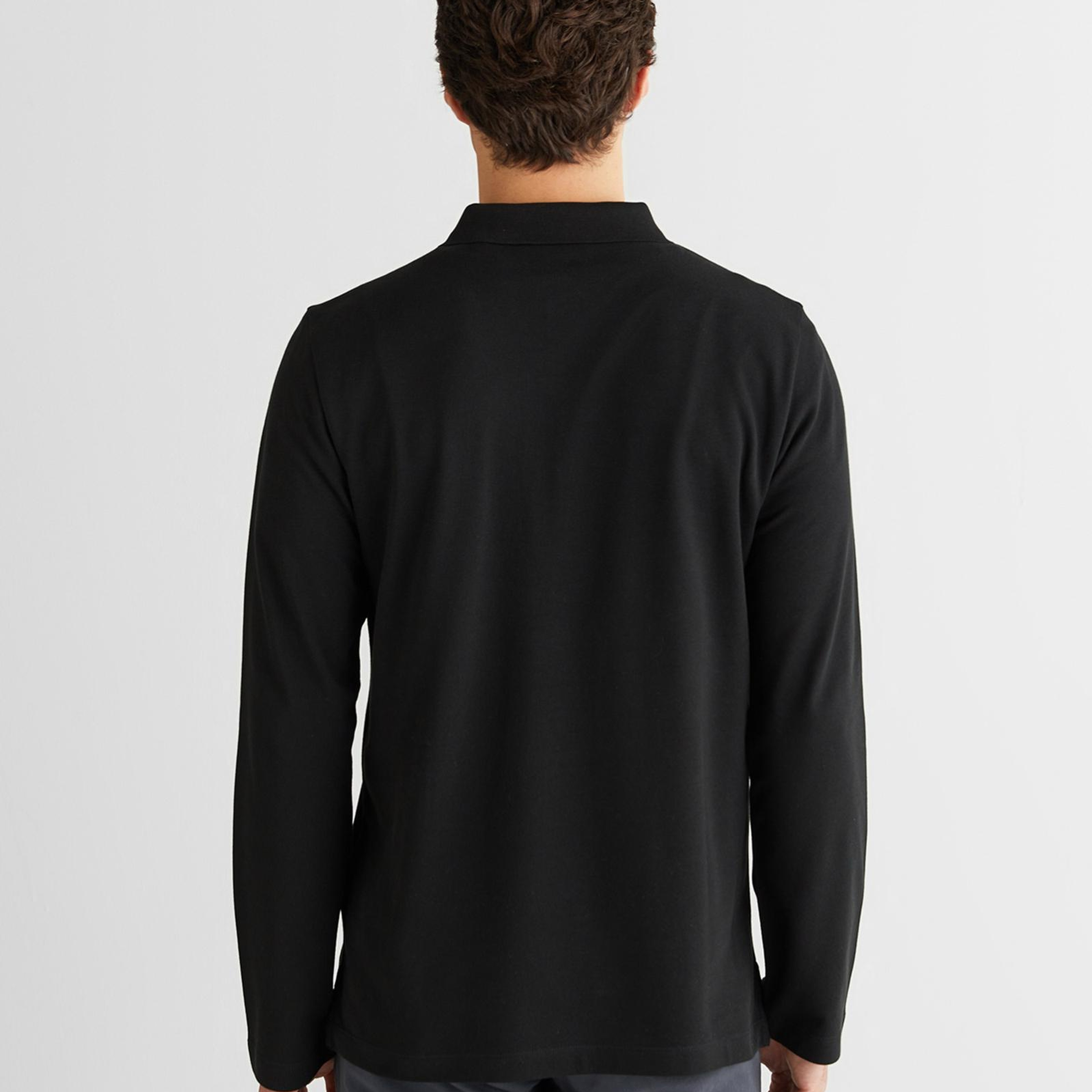 GANT Erkek Siyah Regular Fit Polo Yaka Polo