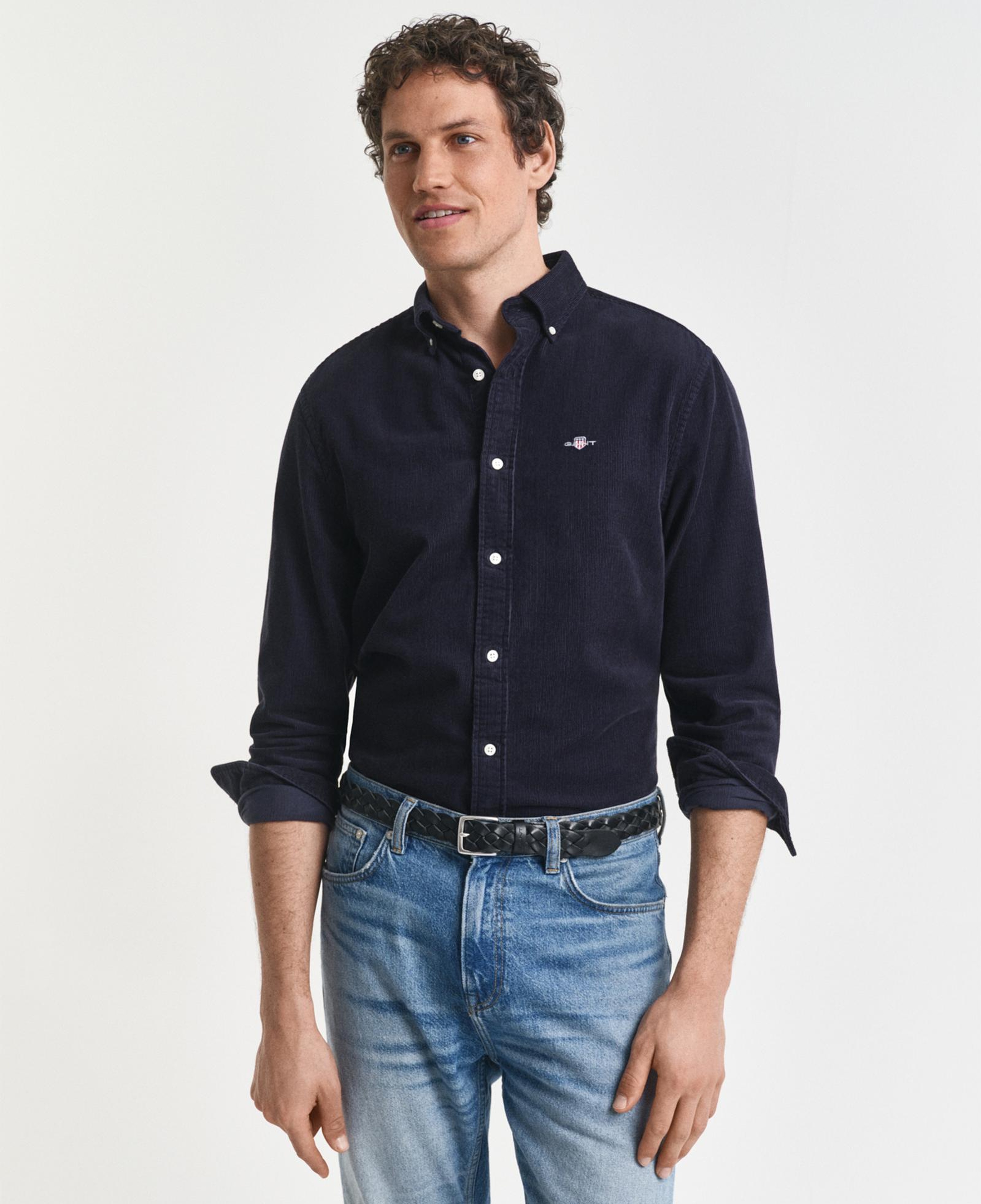 GANT Erkek Lacivert Regular Fit Düğmeli Gömlek