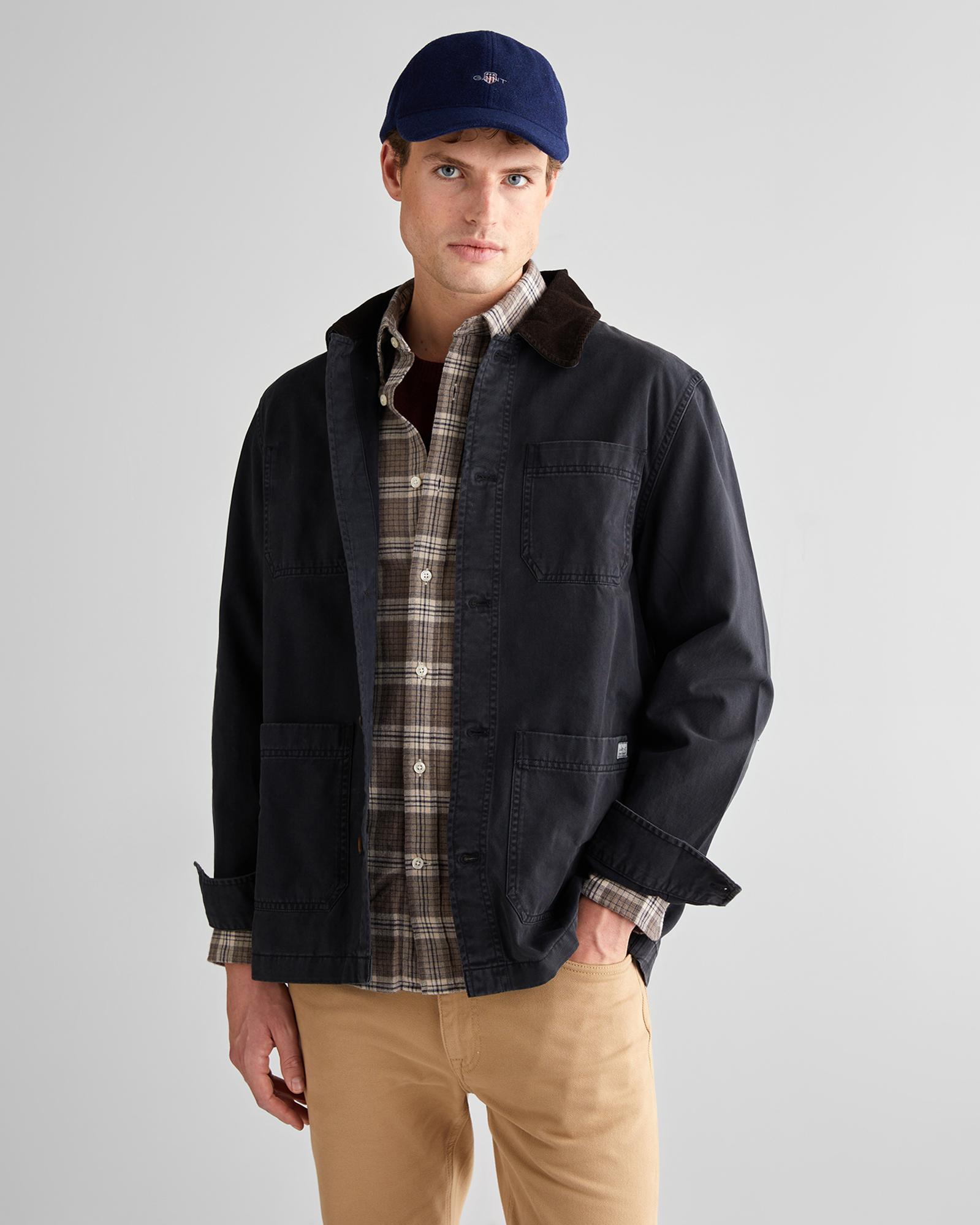 GANT Erkek Siyah Regular Fit  Gömlek