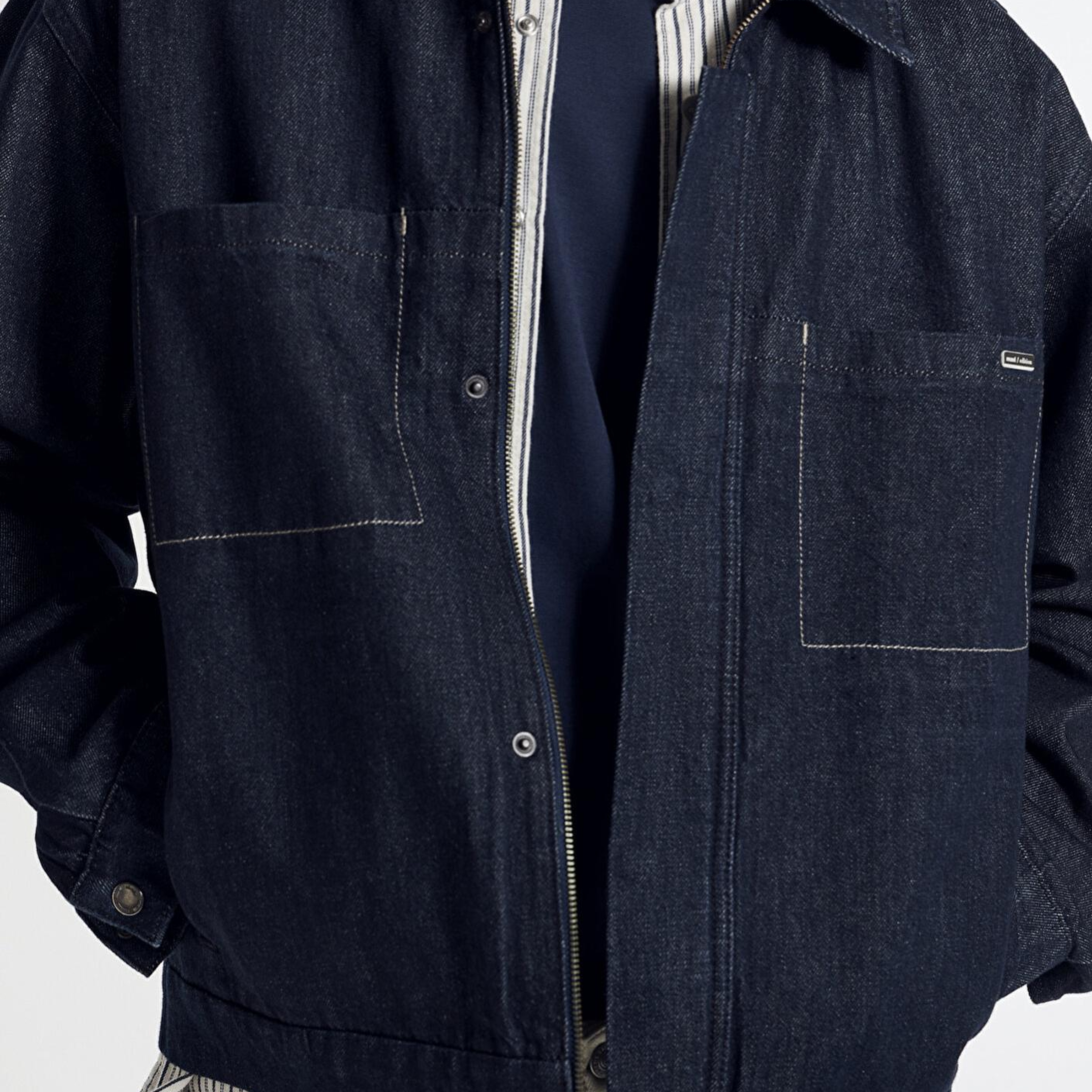 Mavi Nolan Rinse Mavi Edition Lacivert Jean Ceket Oversize / Geniş Kesim 0111229-A1711