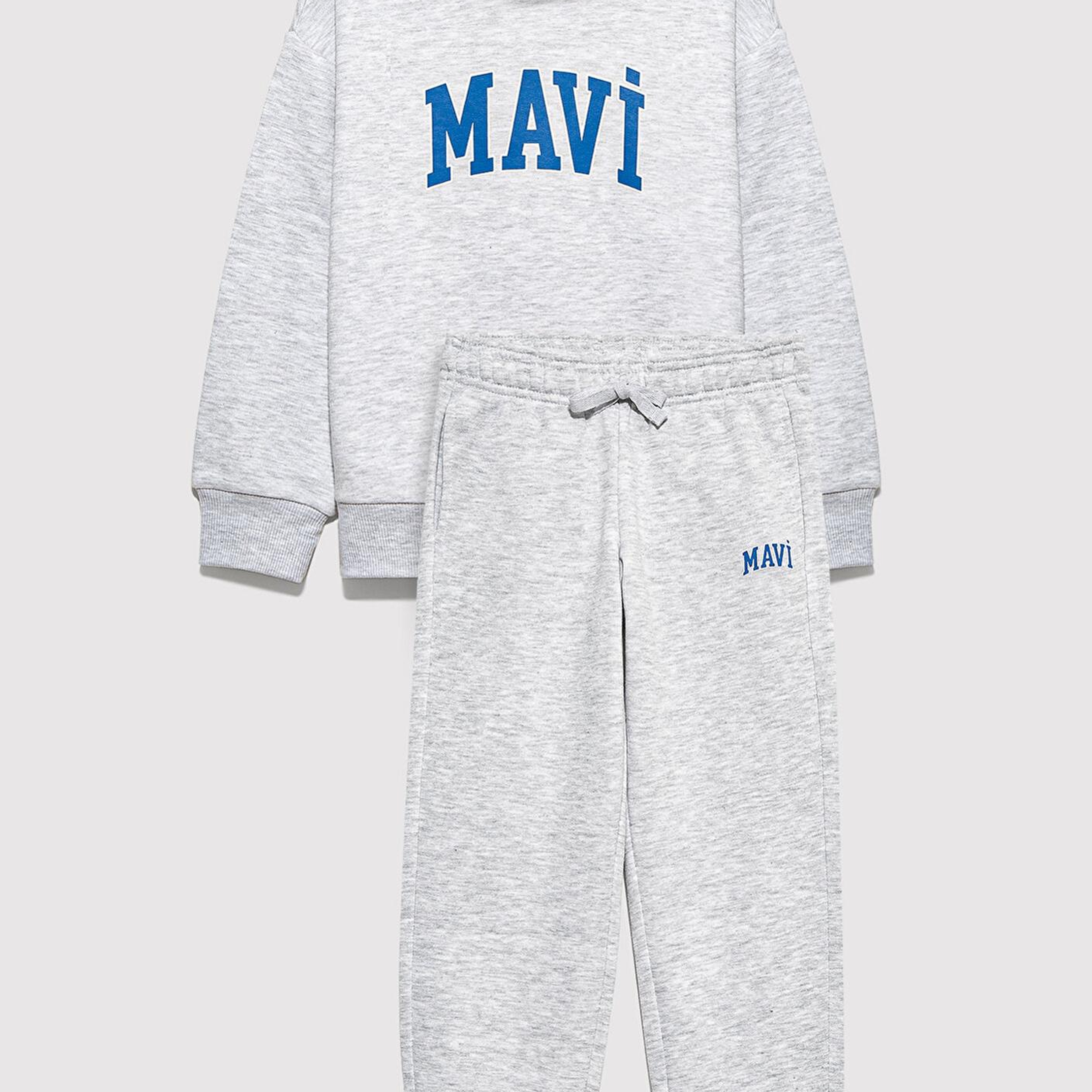 Mavi Mavi Logo Baskılı Gri Eşofman Takımı 6T10004-88467