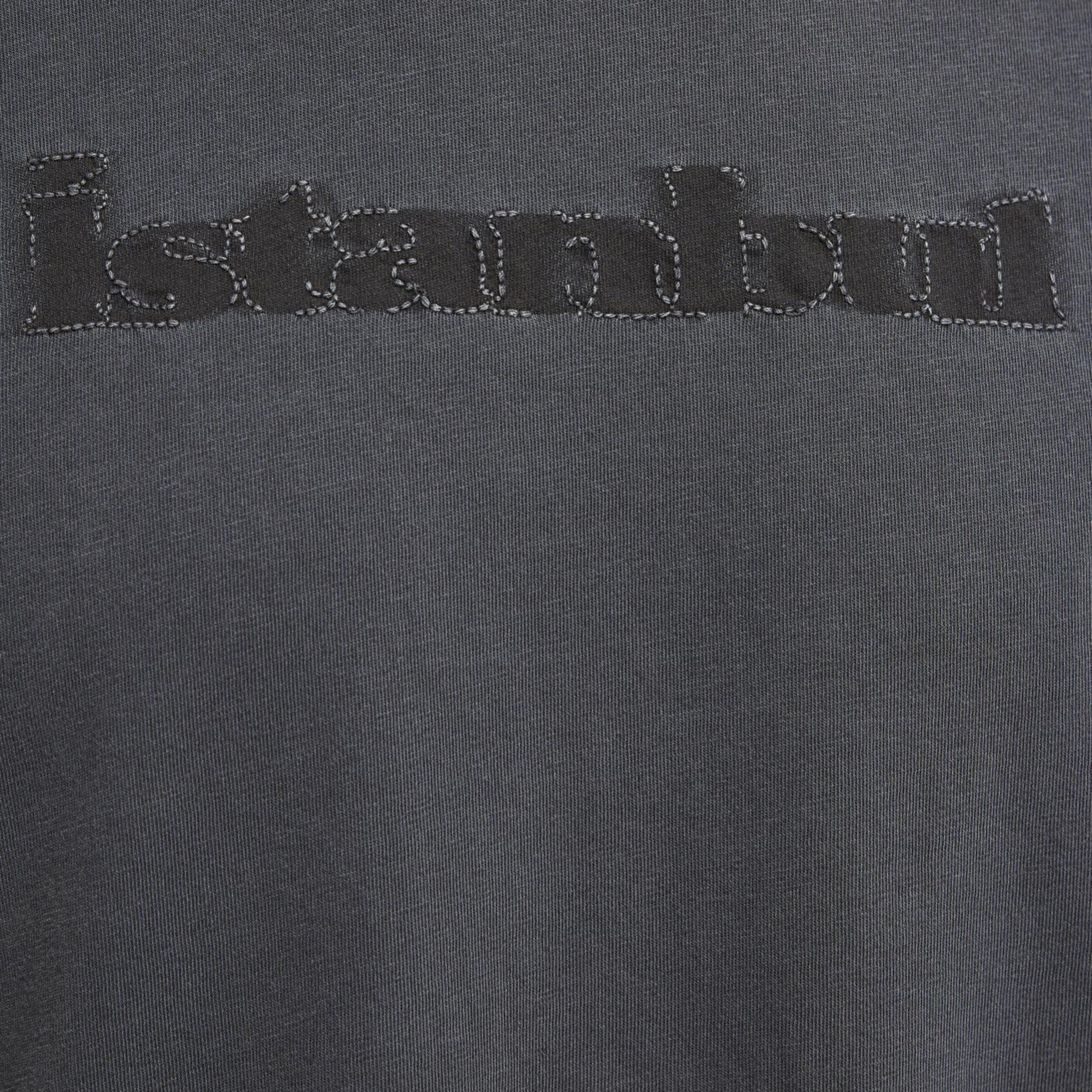 Mavi İstanbul Baskılı Antrasit Tişört Loose Fit / Bol Rahat Kesim 0613594-80106