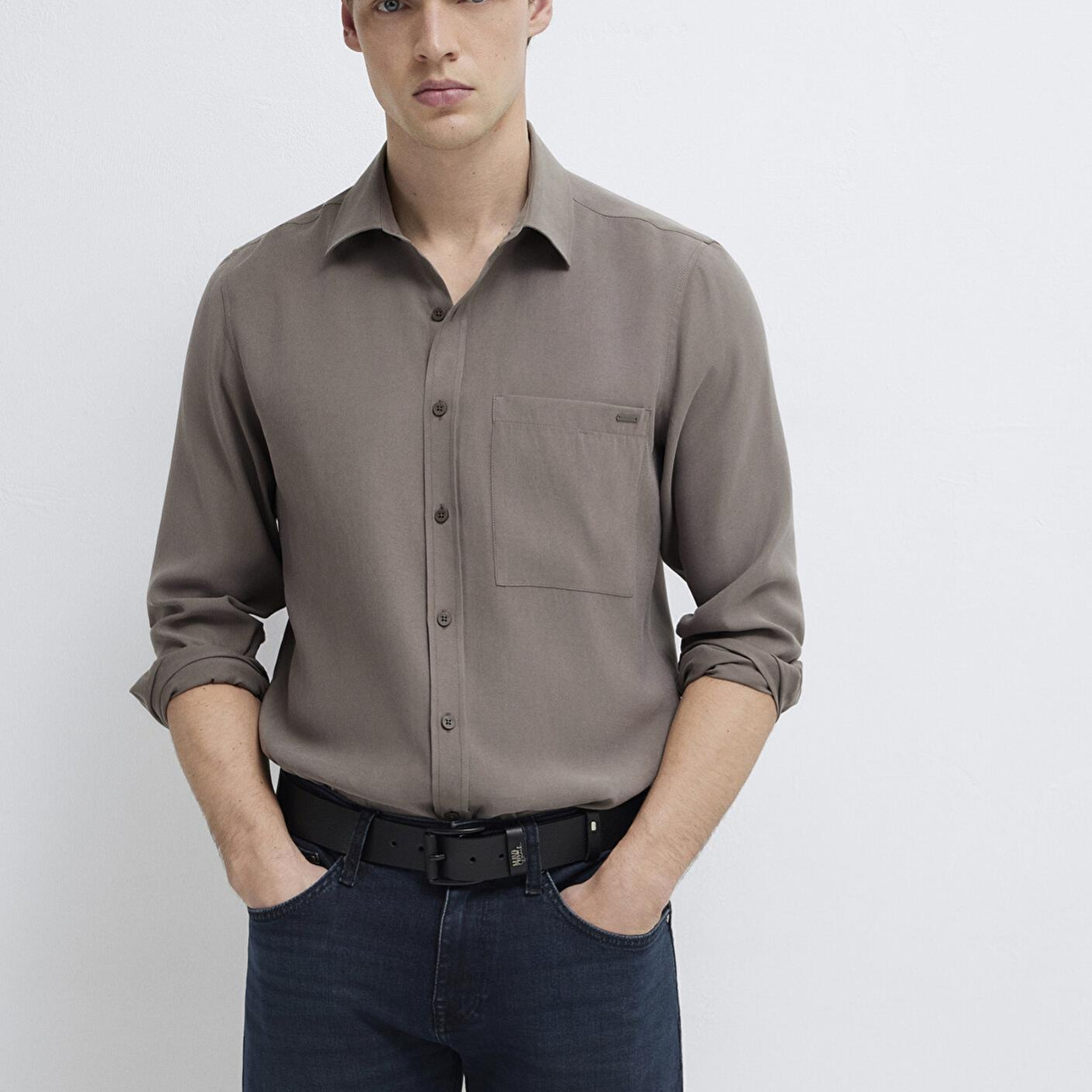 Mavi Soft Premium Kahverengi Gömlek Regular Fit / Normal Kesim 0212010-87875