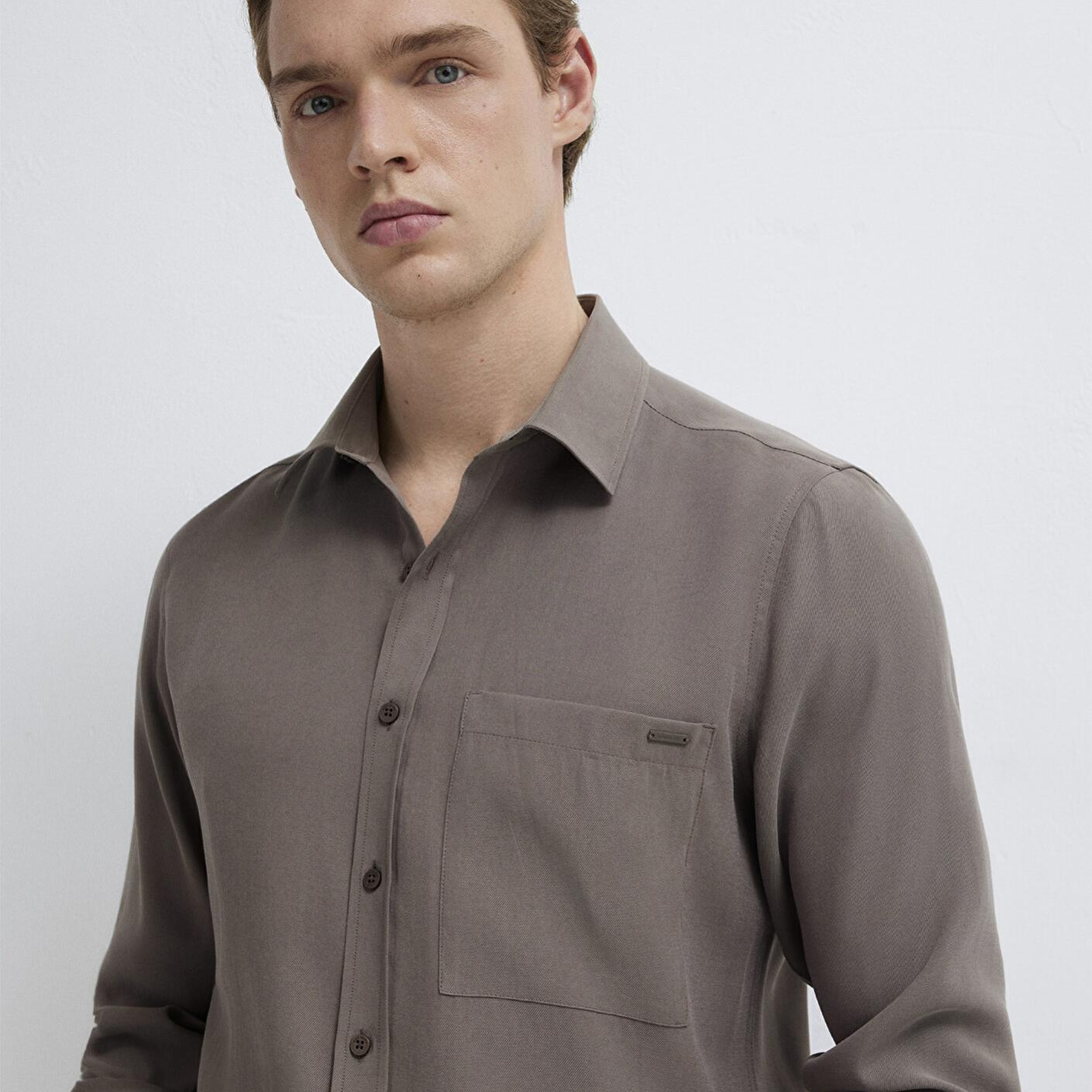 Mavi Soft Premium Kahverengi Gömlek Regular Fit / Normal Kesim 0212010-87875