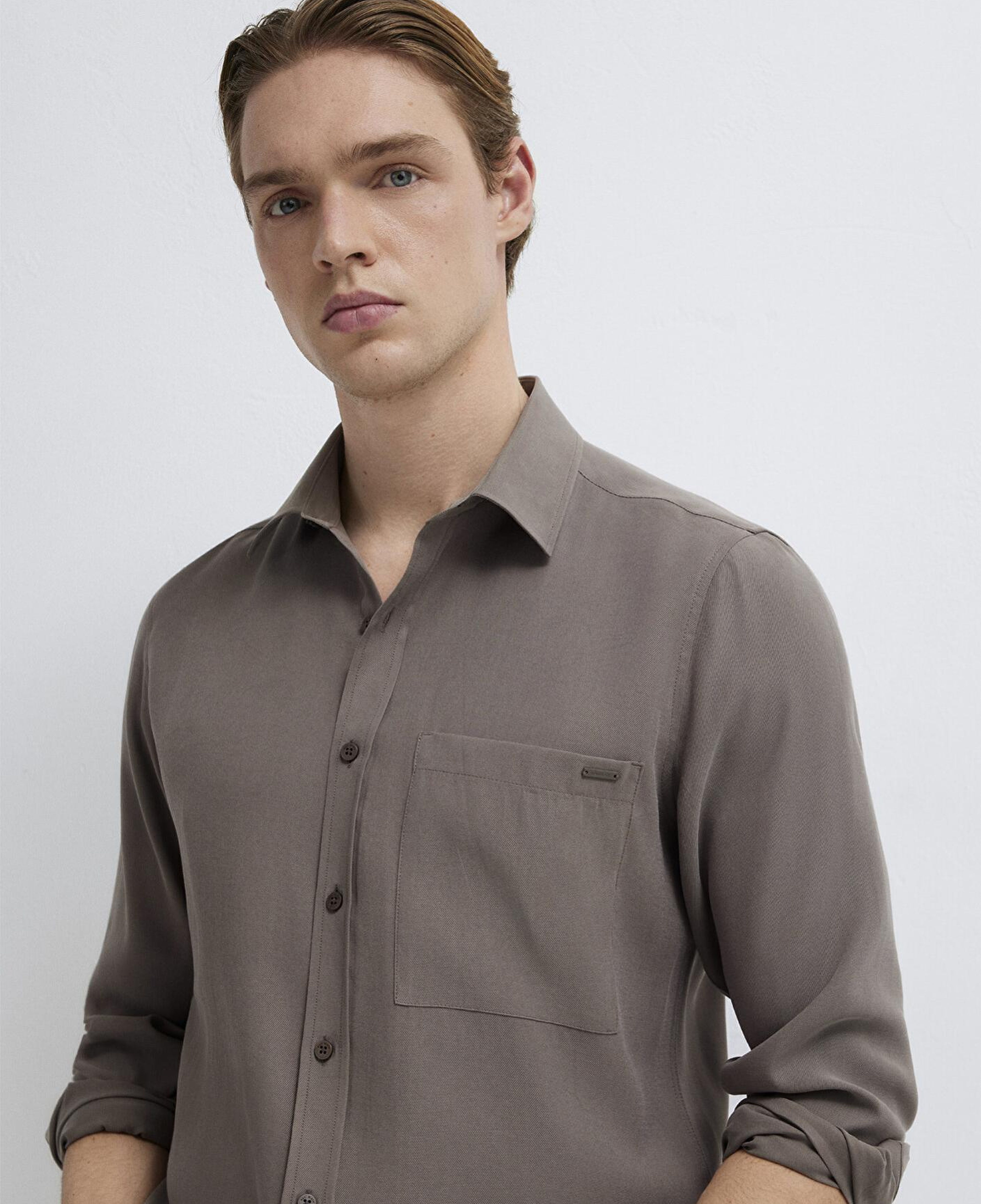 Mavi Soft Premium Kahverengi Gömlek Regular Fit / Normal Kesim 0212010-87875