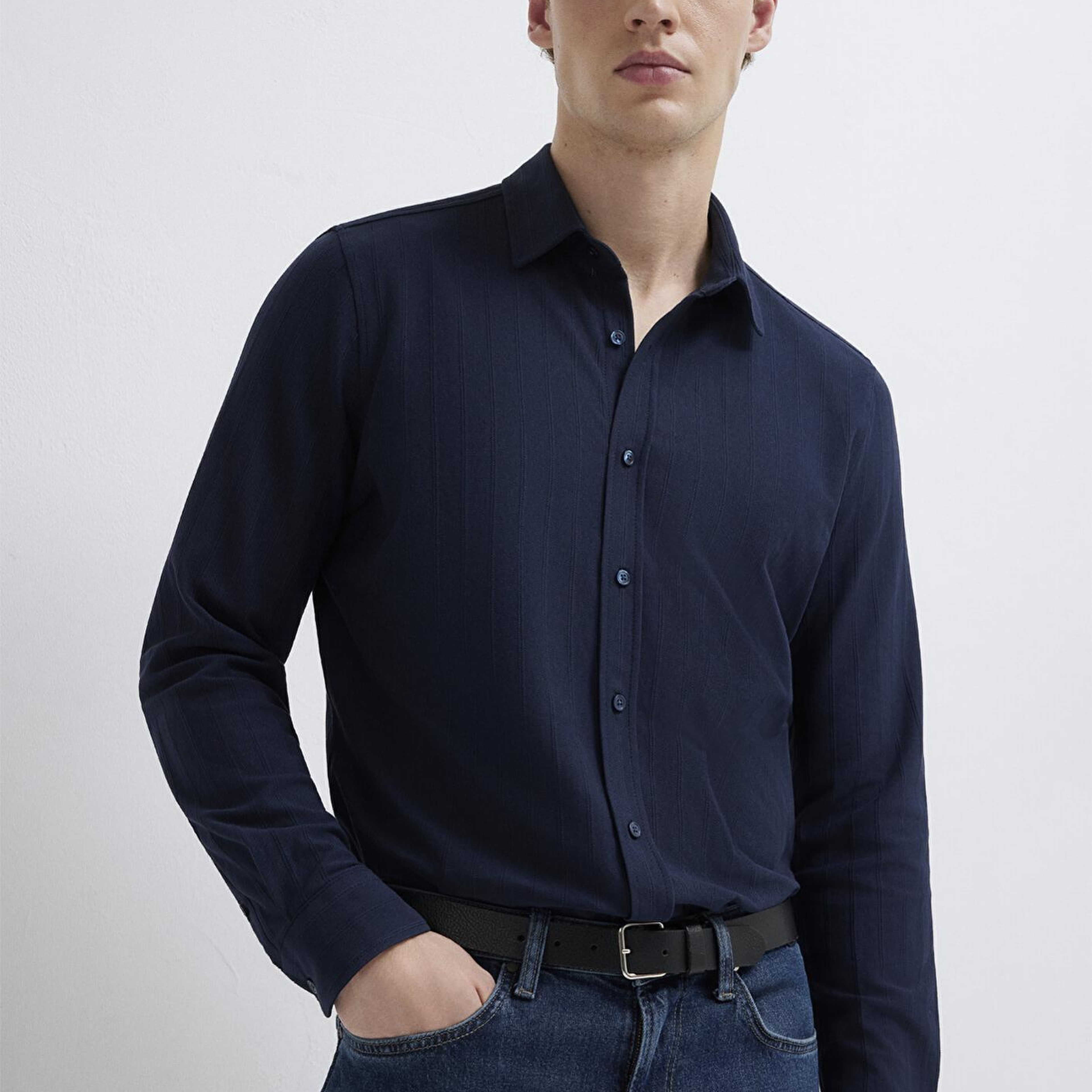 Mavi Lacivert Gömlek Regular Fit / Normal Kesim 0212062-70497