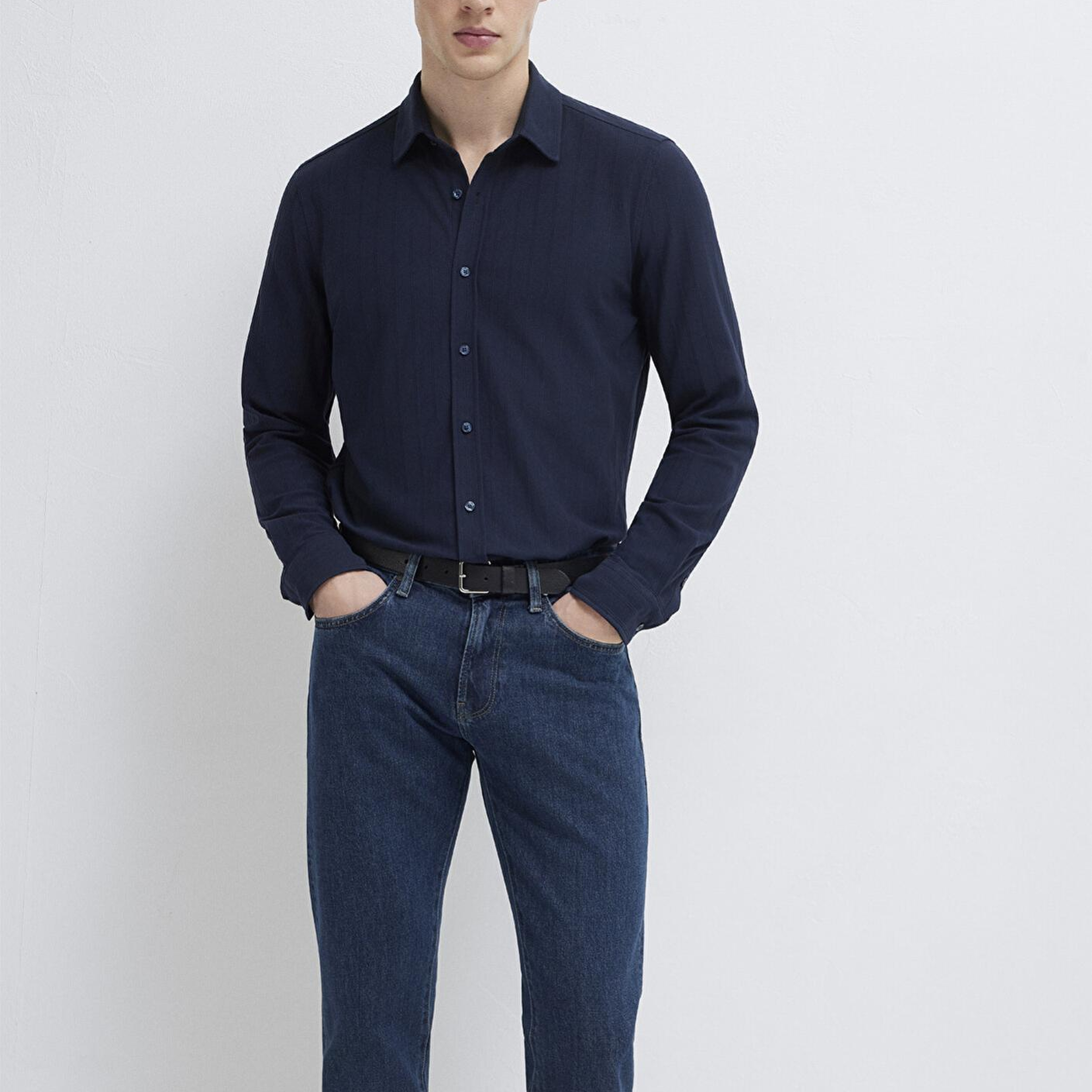 Mavi Lacivert Gömlek Regular Fit / Normal Kesim 0212062-70497