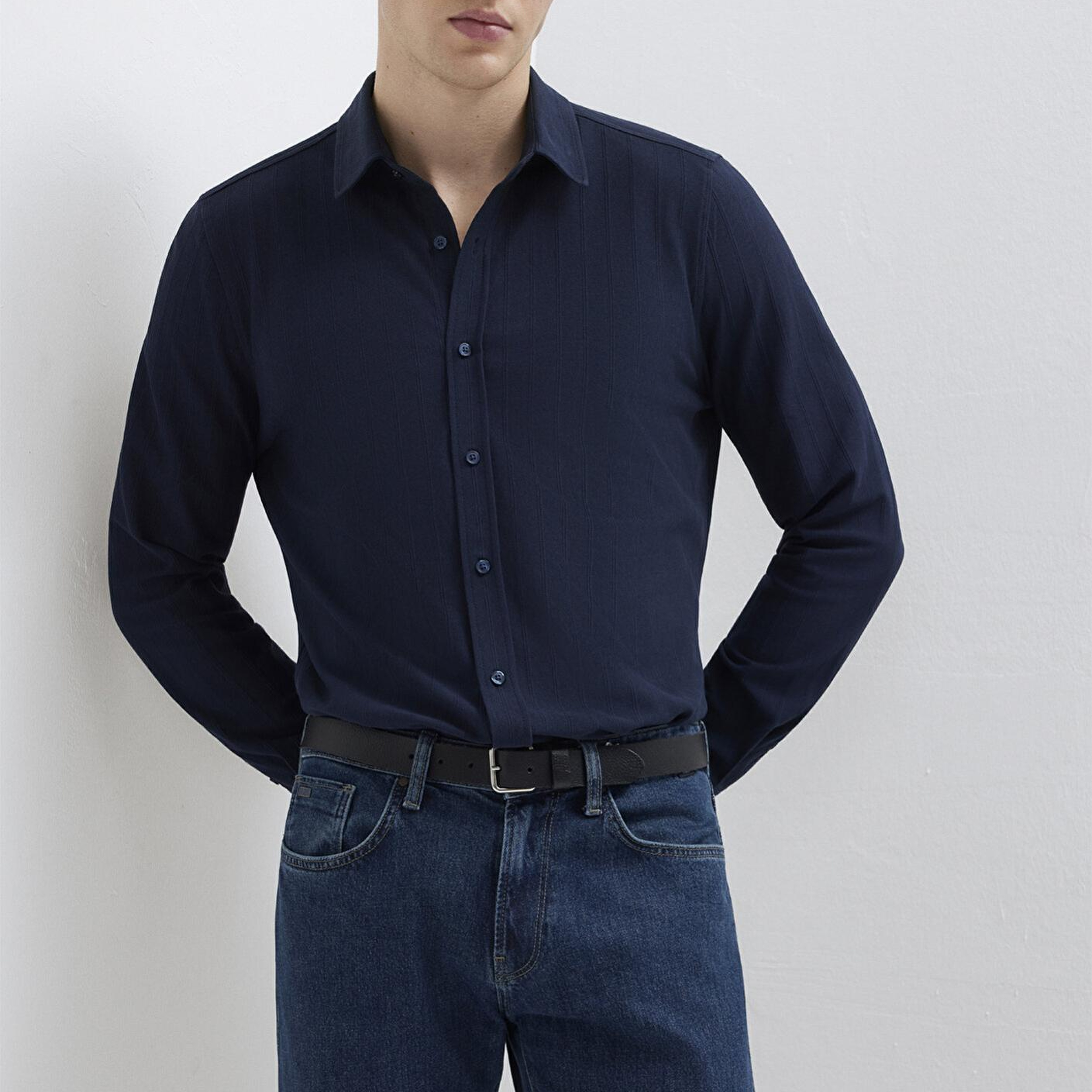 Mavi Lacivert Gömlek Regular Fit / Normal Kesim 0212062-70497