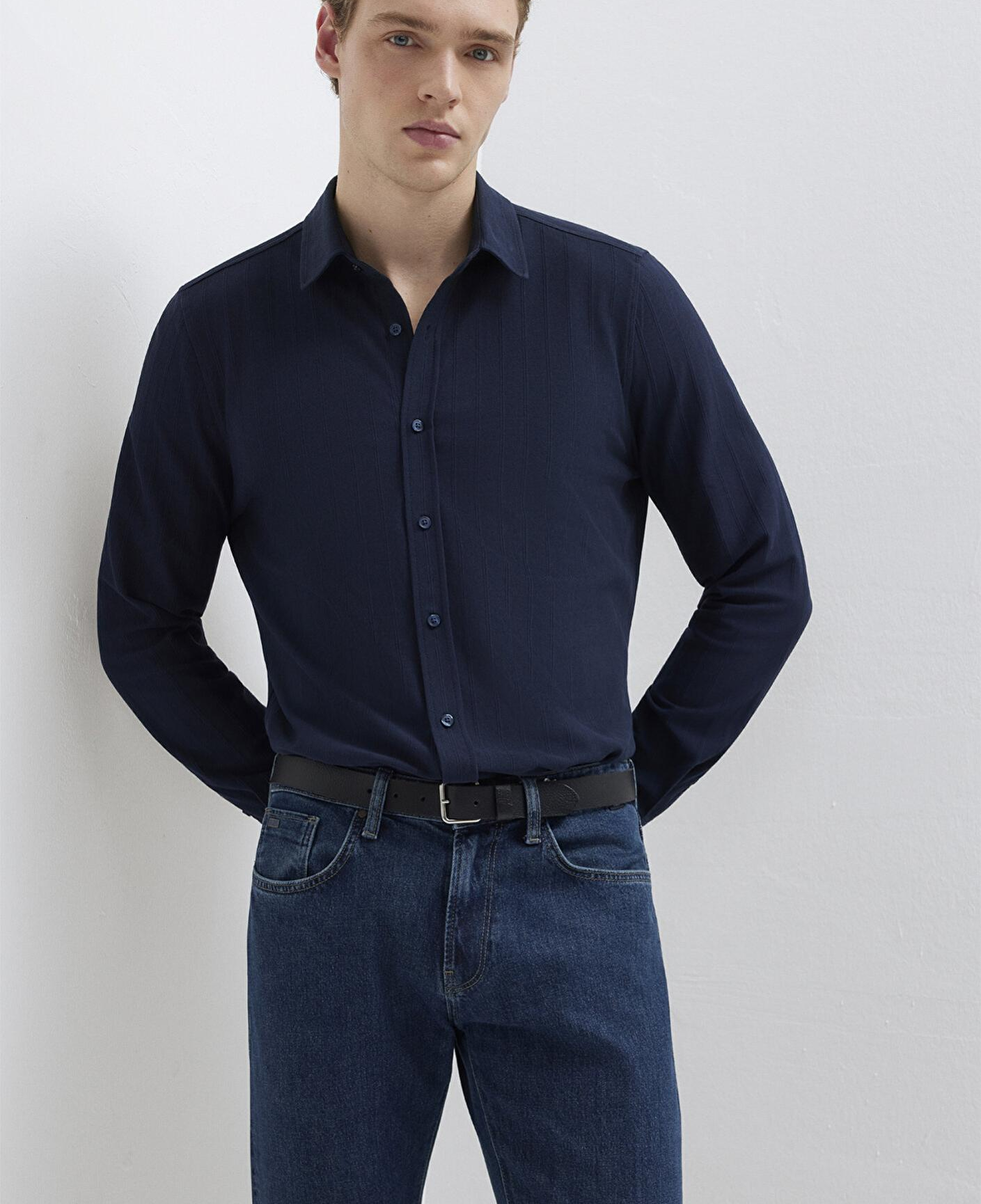 Mavi Lacivert Gömlek Regular Fit / Normal Kesim 0212062-70497
