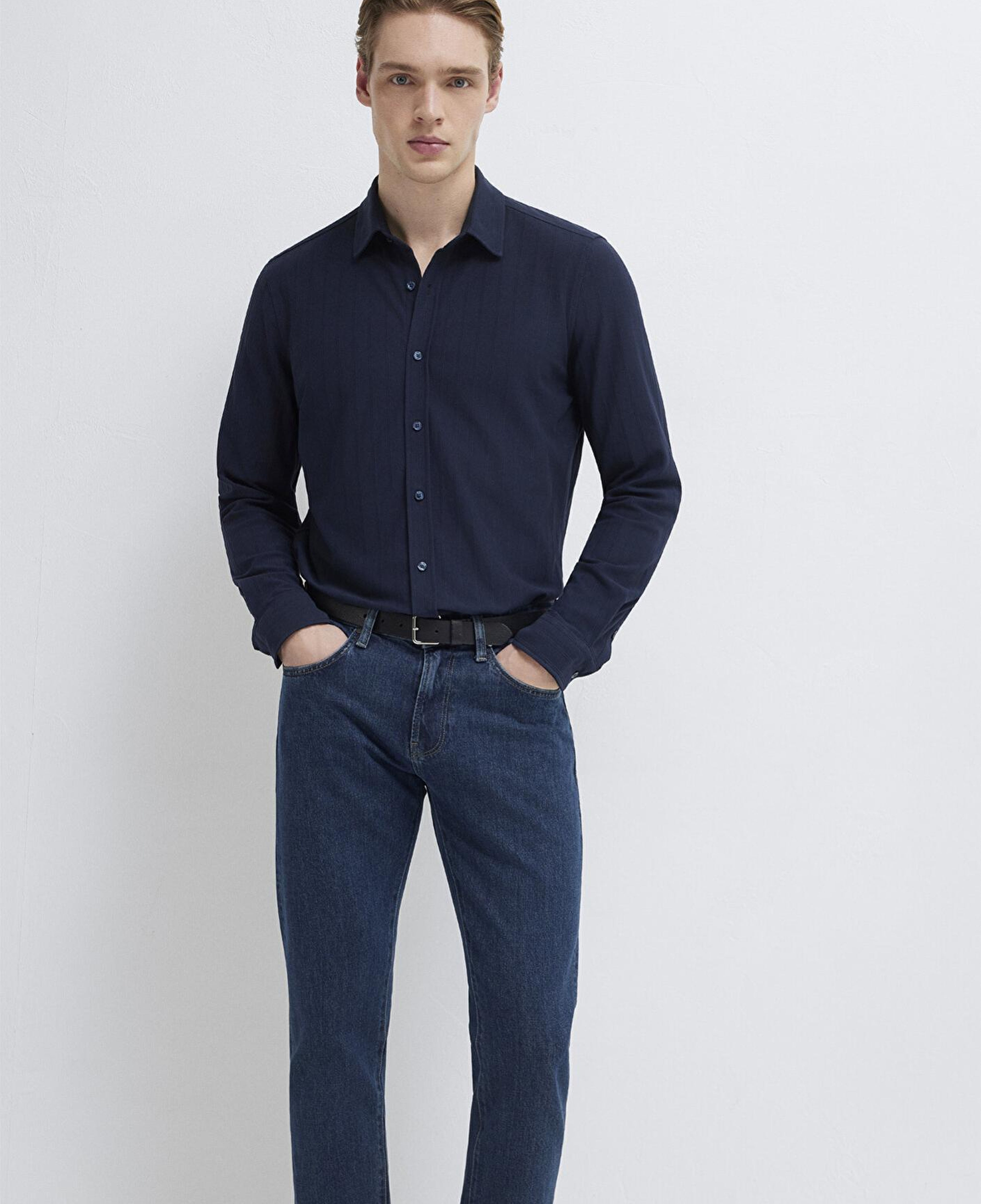 Mavi Lacivert Gömlek Regular Fit / Normal Kesim 0212062-70497