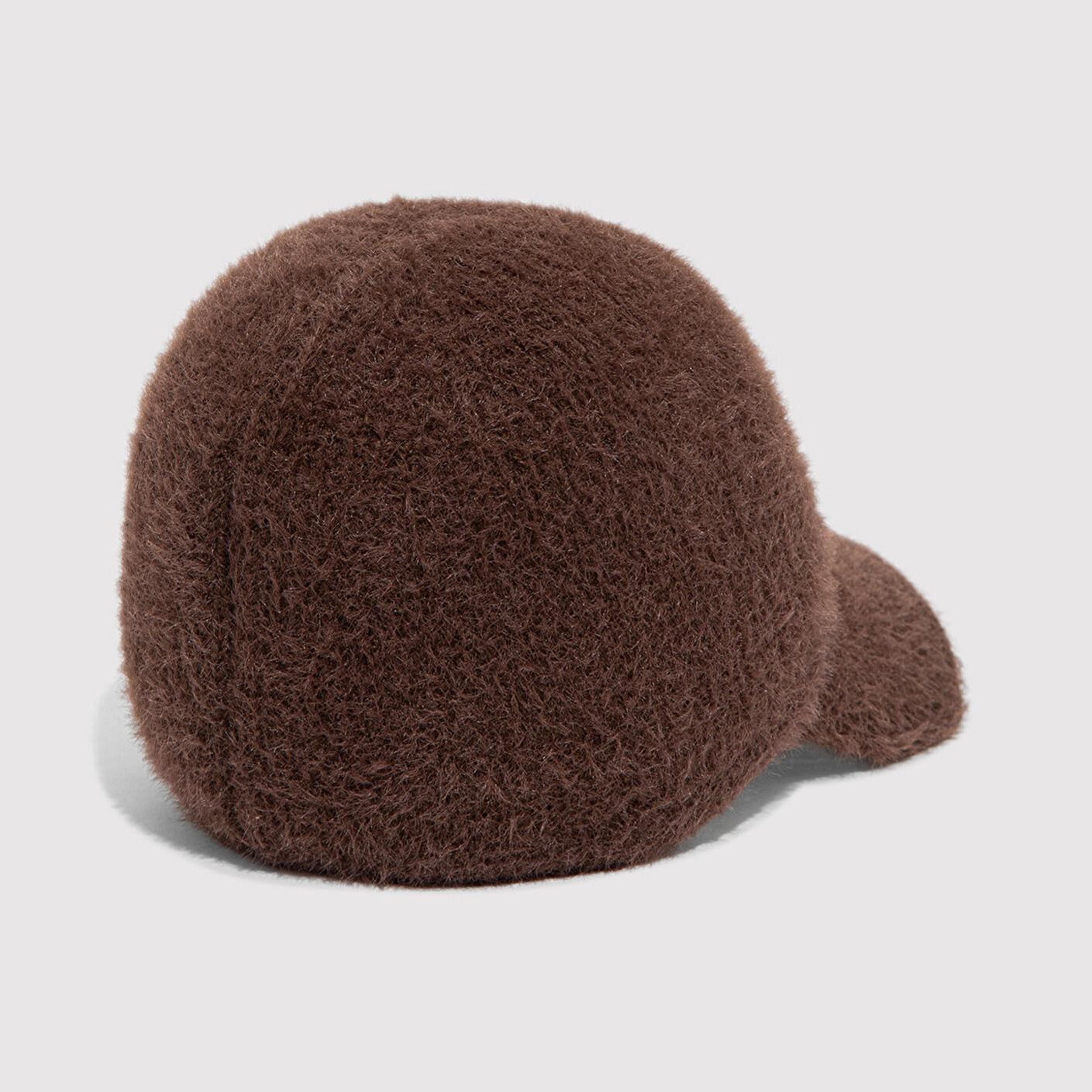 Mavi Peluş Kahverengi Şapka 1914003-29871