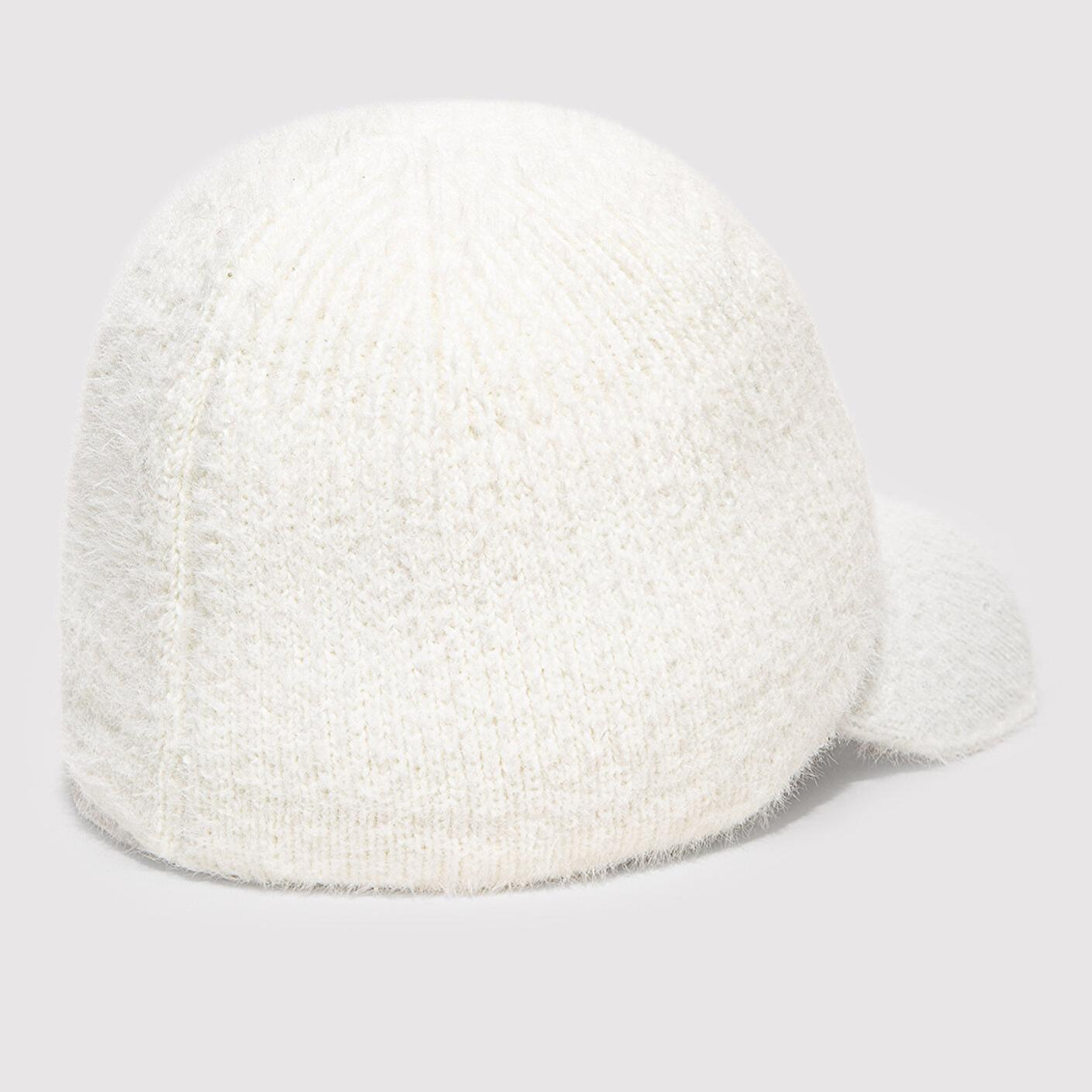 Mavi Peluş Ekru Şapka 1914003-70048