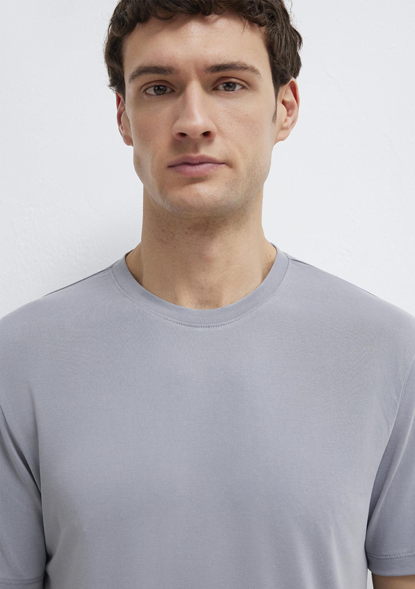 Mavi Soft-Premium Gri Tişört Regular Fit / Normal Kesim 0613469-86958