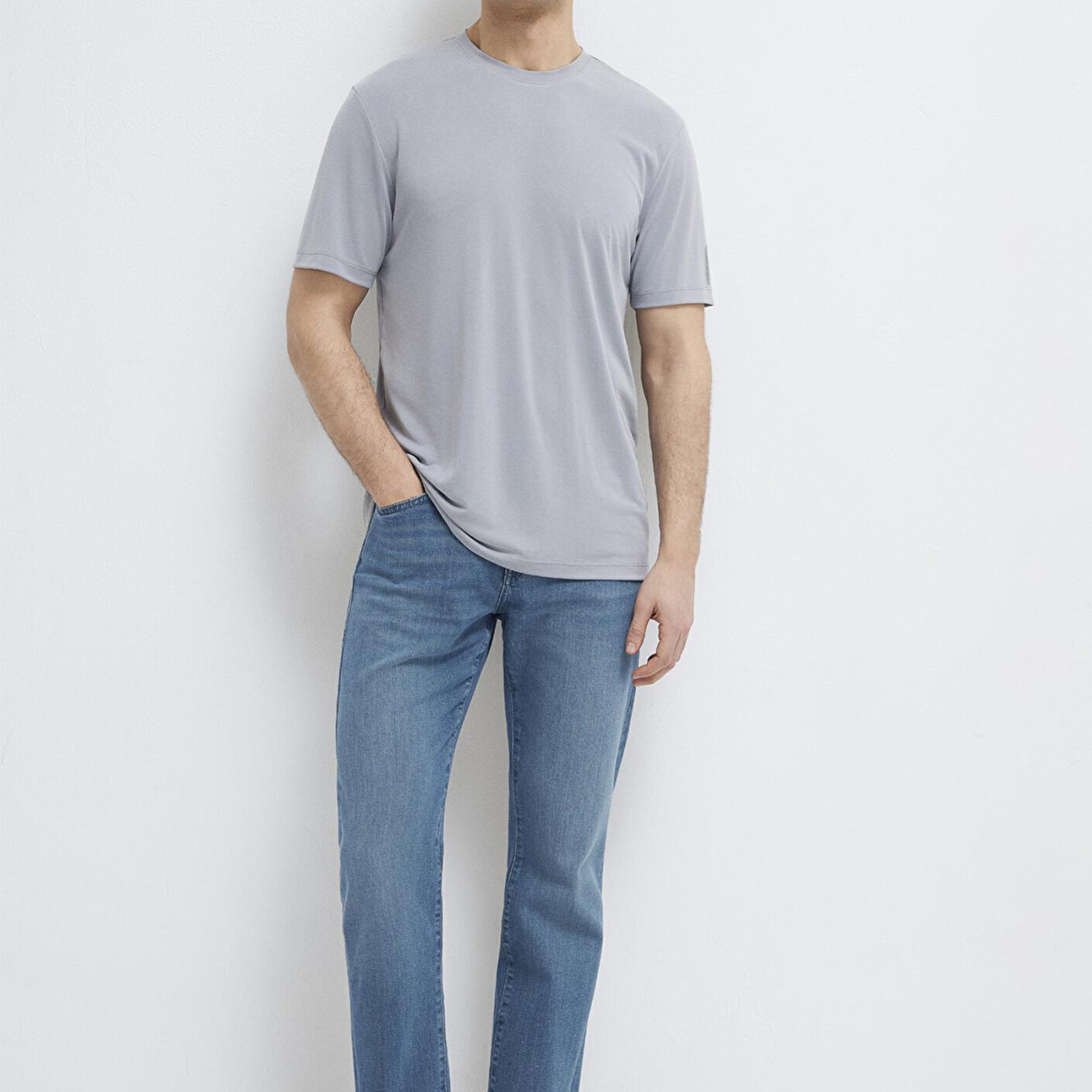 Mavi Soft-Premium Gri Tişört Regular Fit / Normal Kesim 0613469-86958