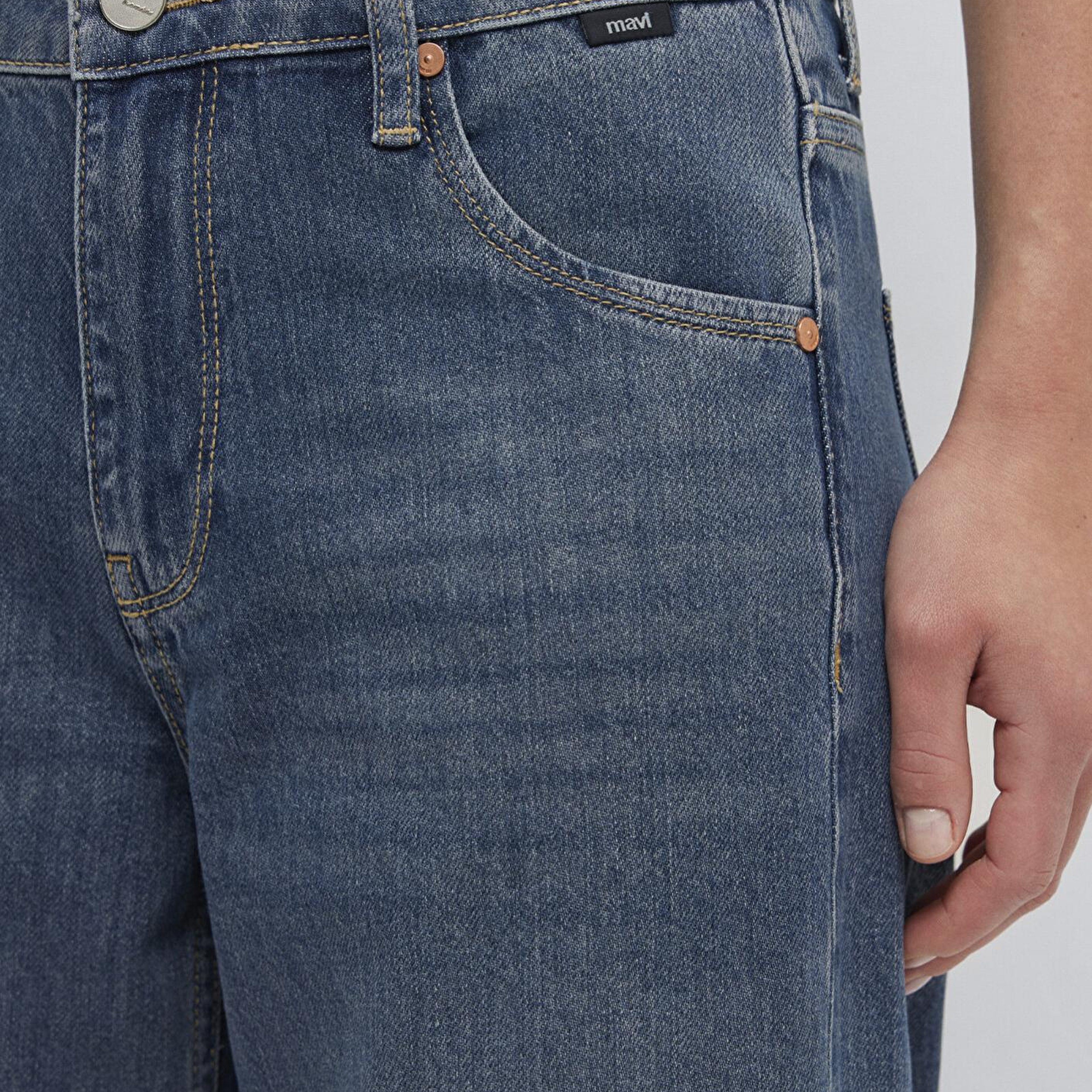 Mavi Siena Iconic Puslu Koyu Mavi Jean Pantolon 1010763-A3778