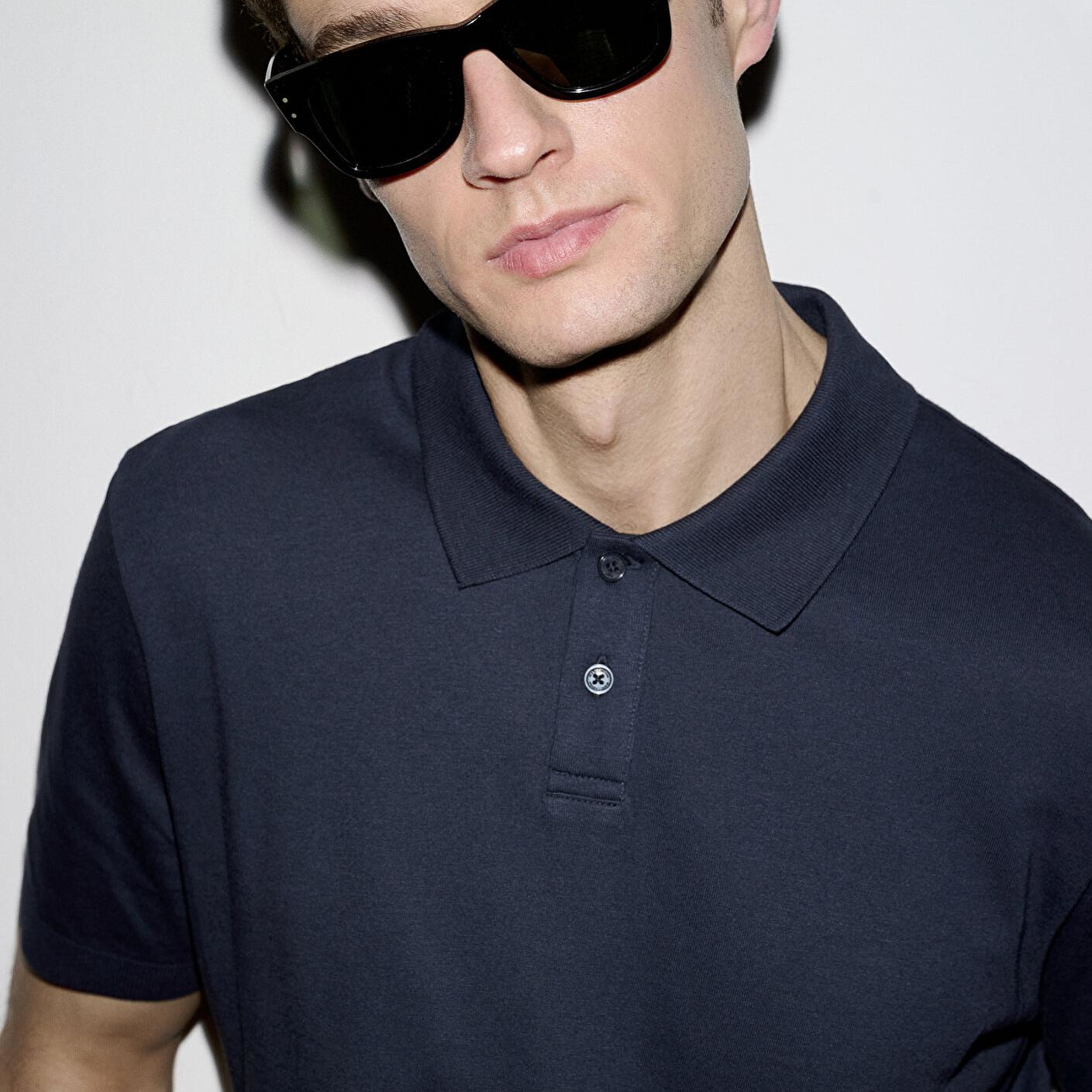 Mavi Lacivert (TENCEL™) Modal Karışımlı Polo Tişört Regular Fit / Normal Kesim 0613163-83699