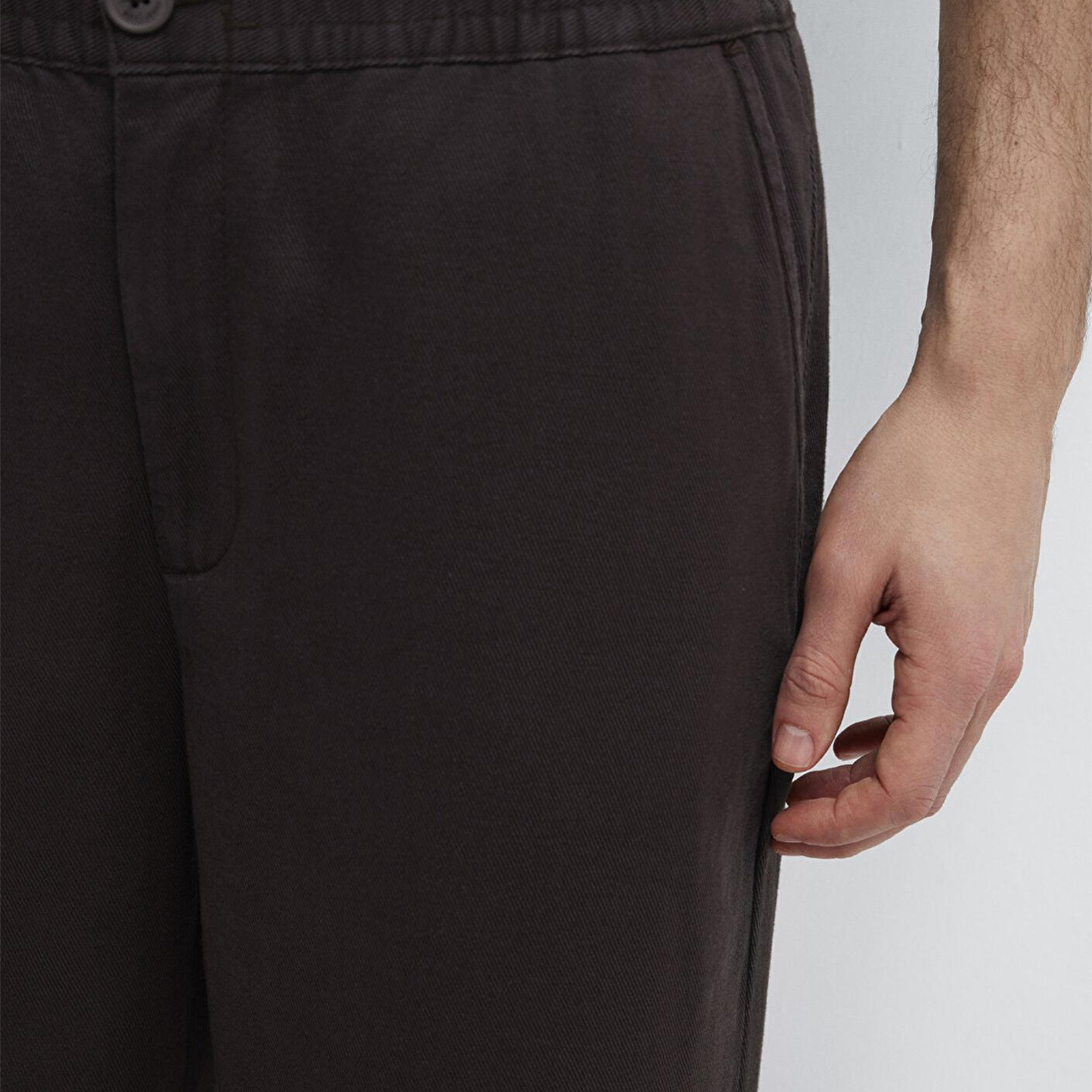 Mavi Beli Lastikli Kahverengi Pantolon 0010557-70219