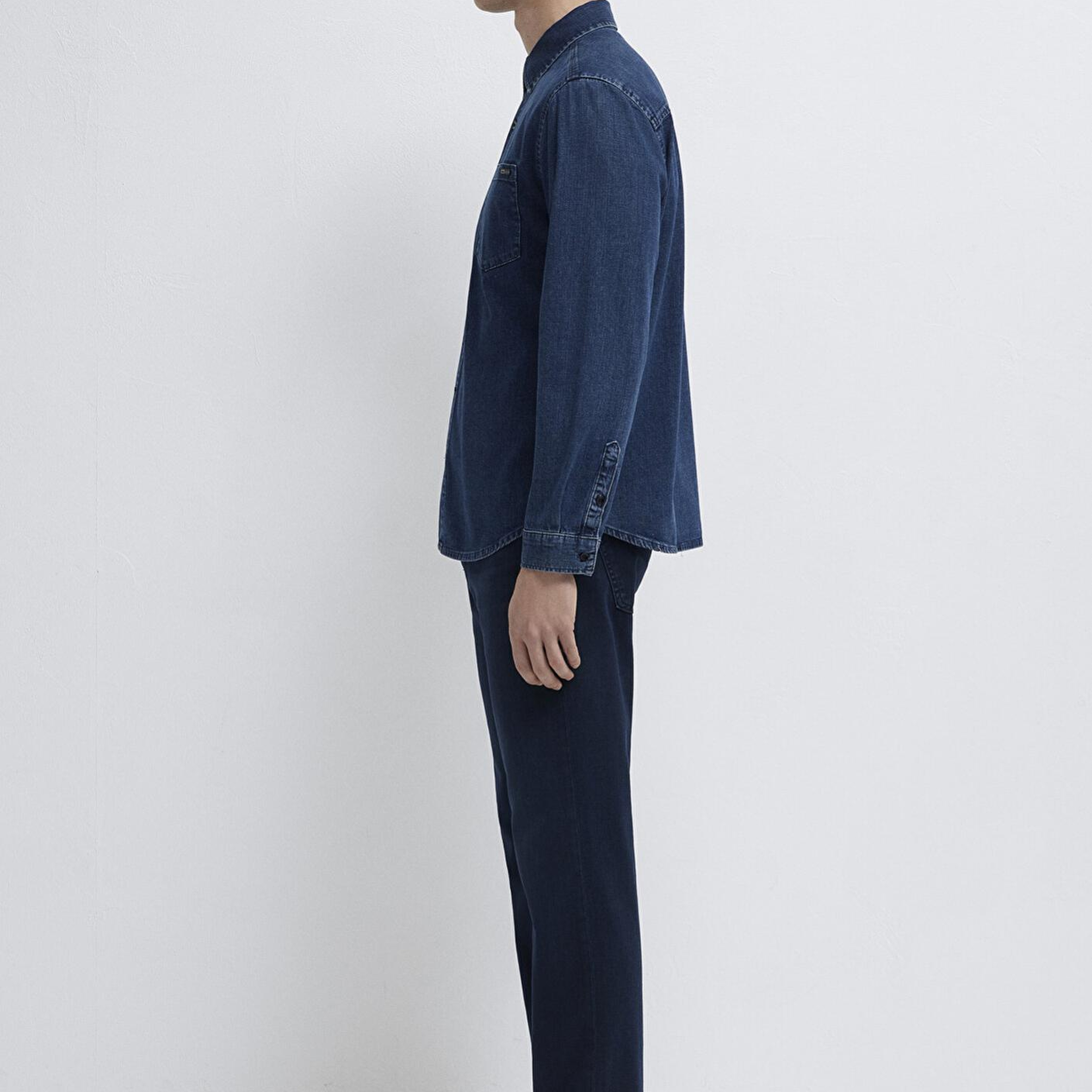 Mavi Eric Mavi Edition Puslu İndigo Mavisi Jean Gömlek Regular Fit / Normal Kesim 0211504-91348