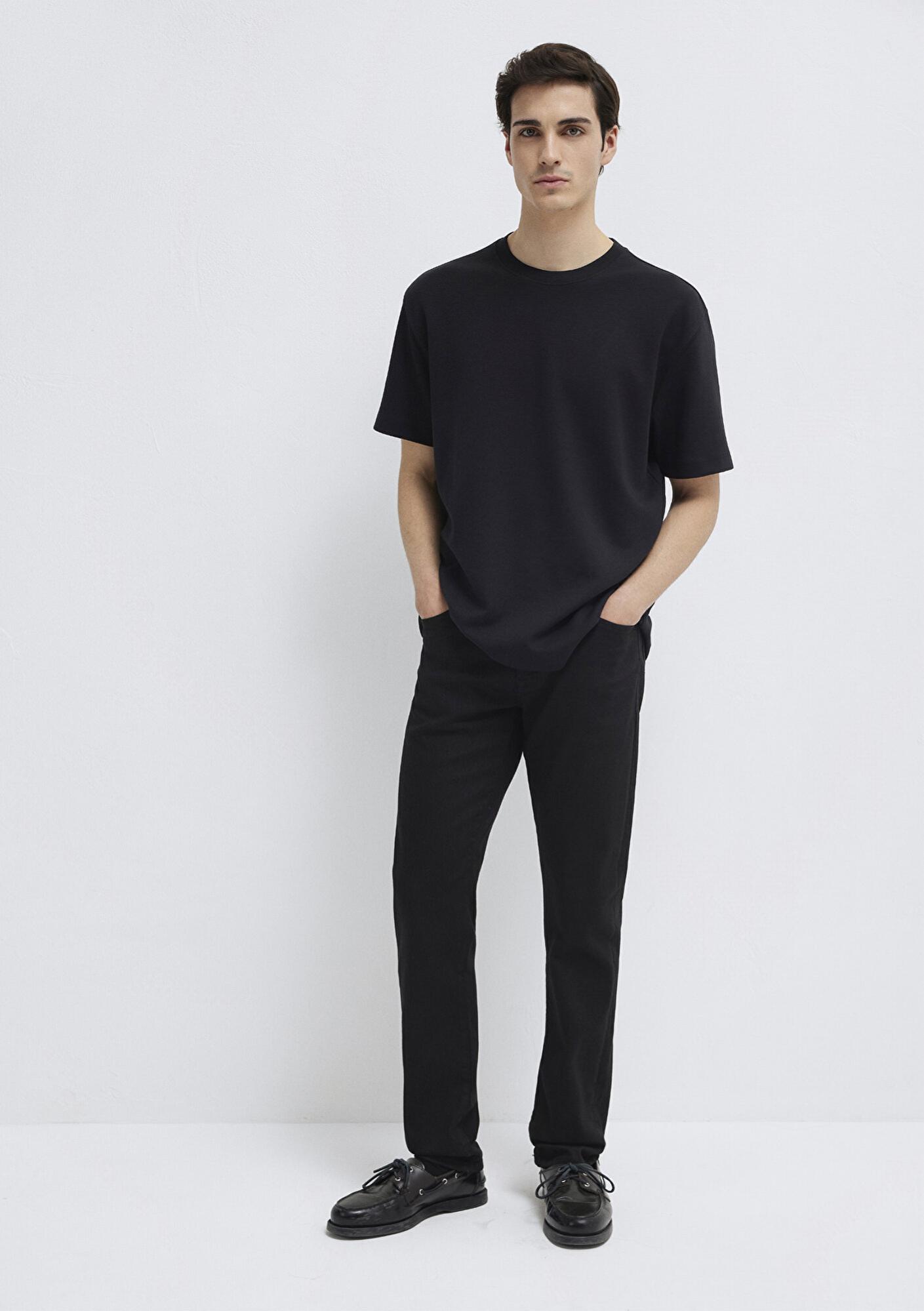 Mavi Mavi Black Siyah Basic Tişört Loose Fit / Bol Rahat Kesim 0612731-900