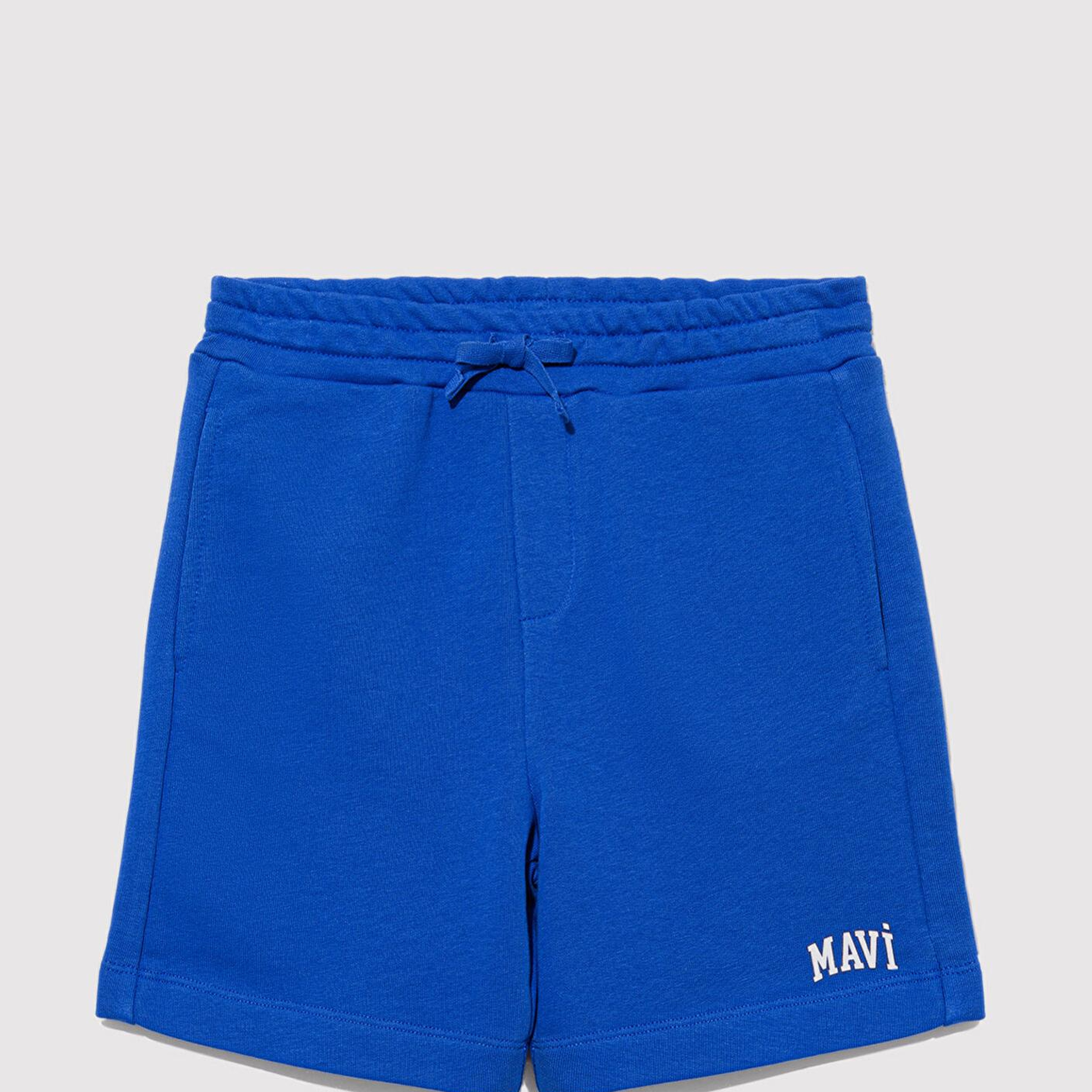 Mavi Mavi Logo Baskılı Mavi Şort 6410003-70896