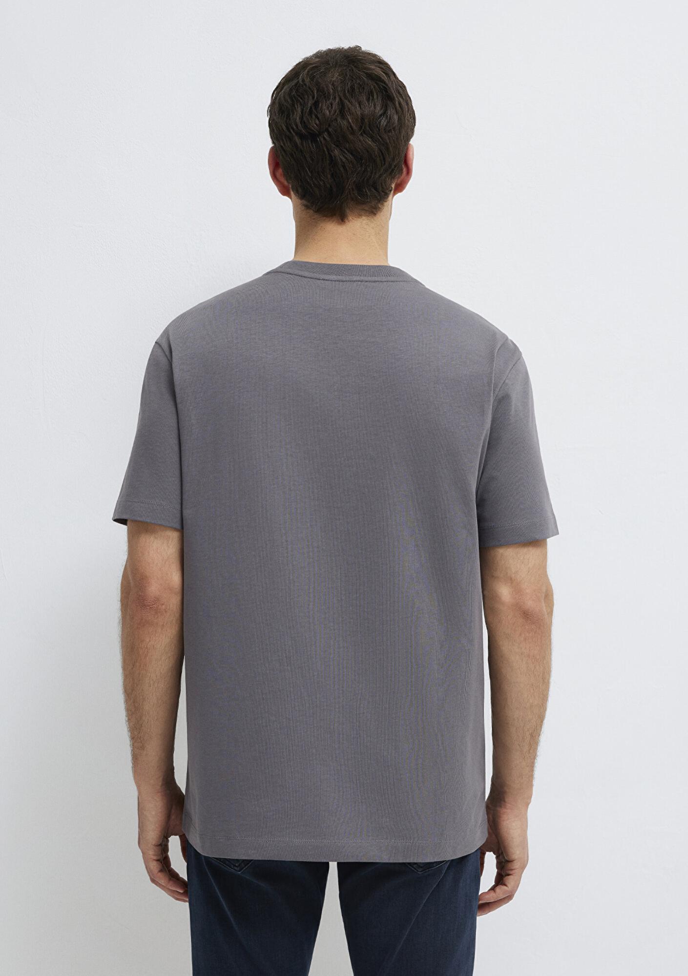 Mavi Antrasit Basic Tişört Loose Fit / Bol Rahat Kesim 0613466-90721