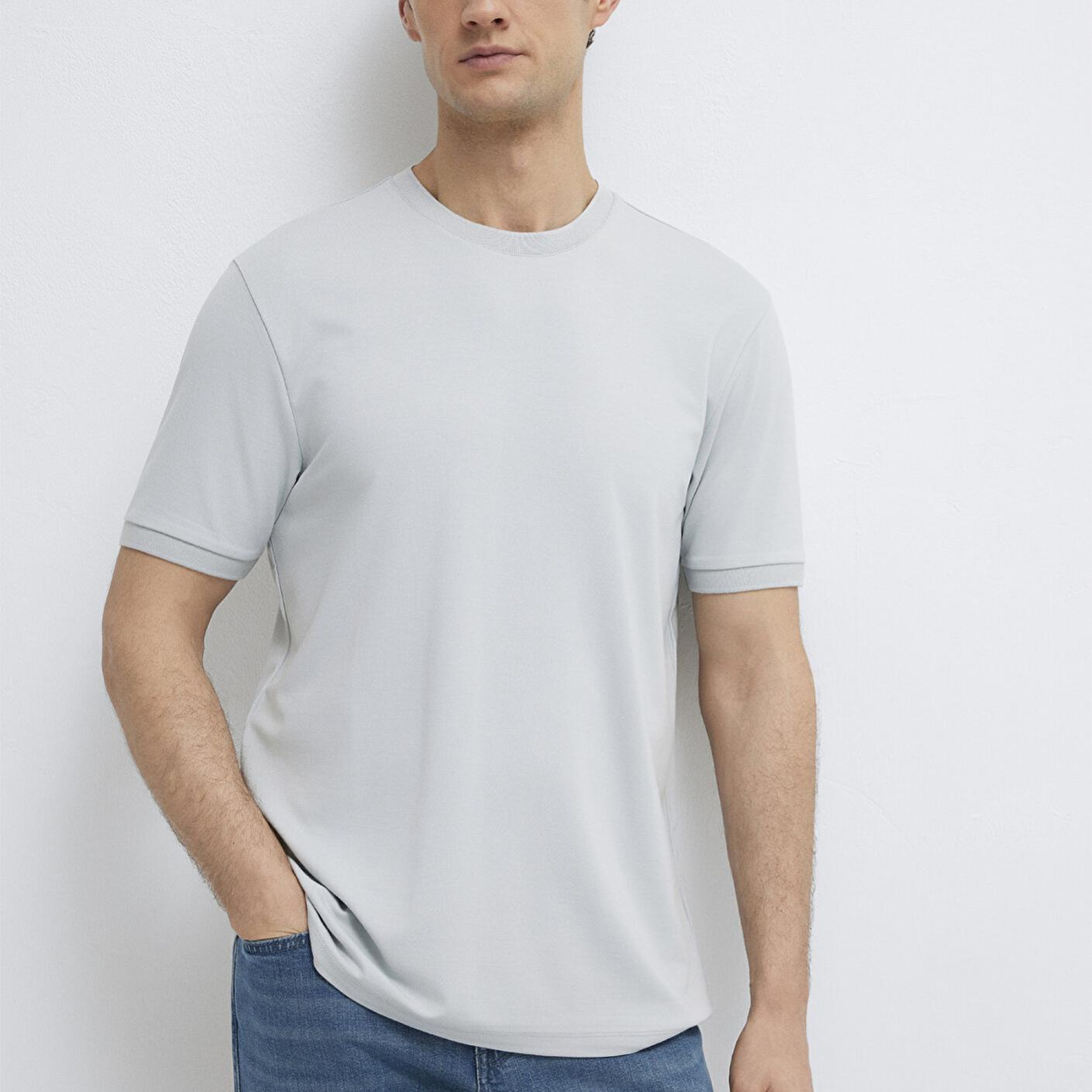 Mavi Soft Premium Gri Tişört Regular Fit / Normal Kesim 0613470-70802