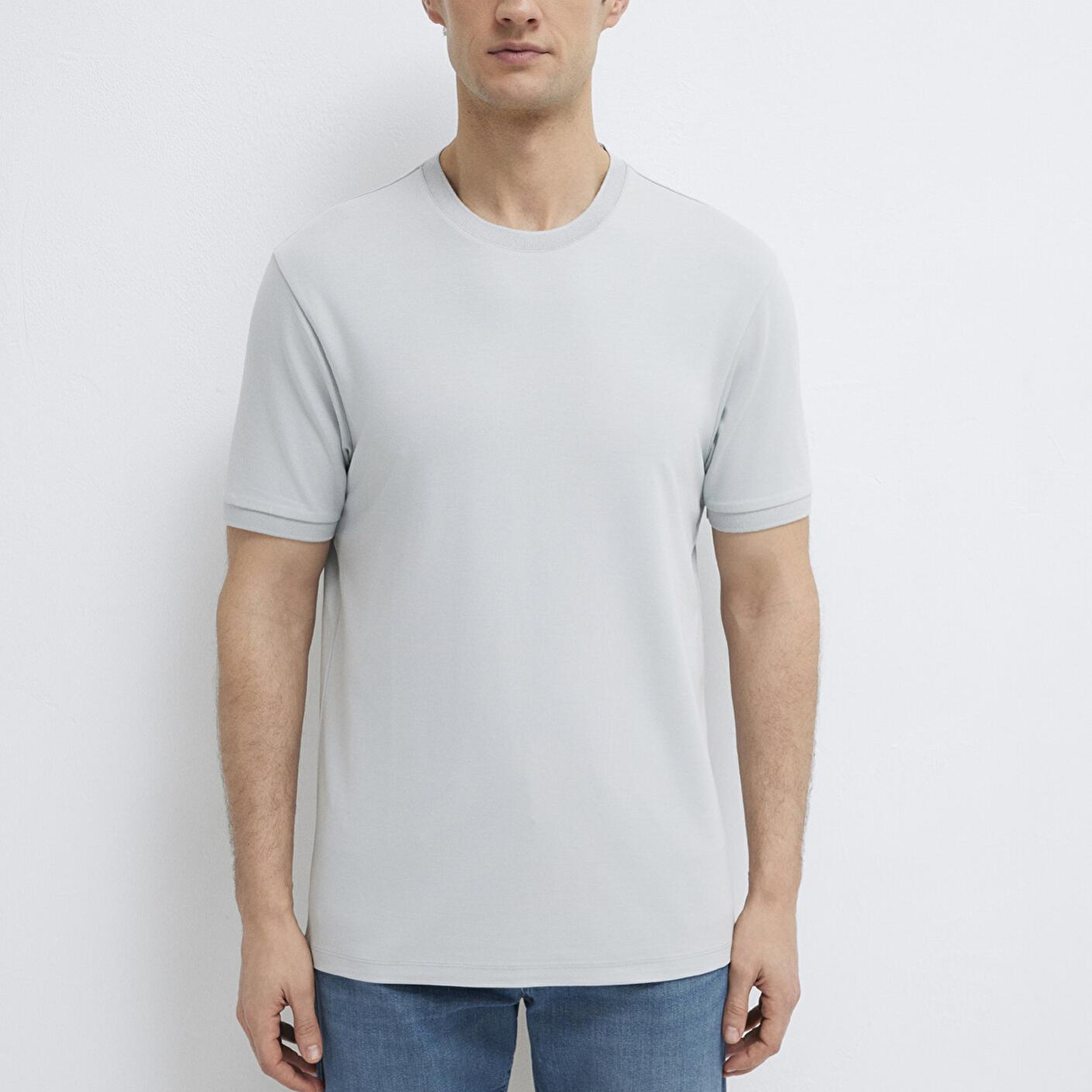 Mavi Soft Premium Gri Tişört Regular Fit / Normal Kesim 0613470-70802