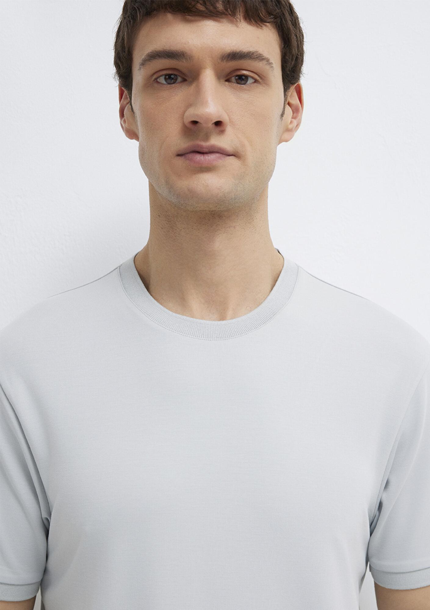 Mavi Soft Premium Gri Tişört Regular Fit / Normal Kesim 0613470-70802