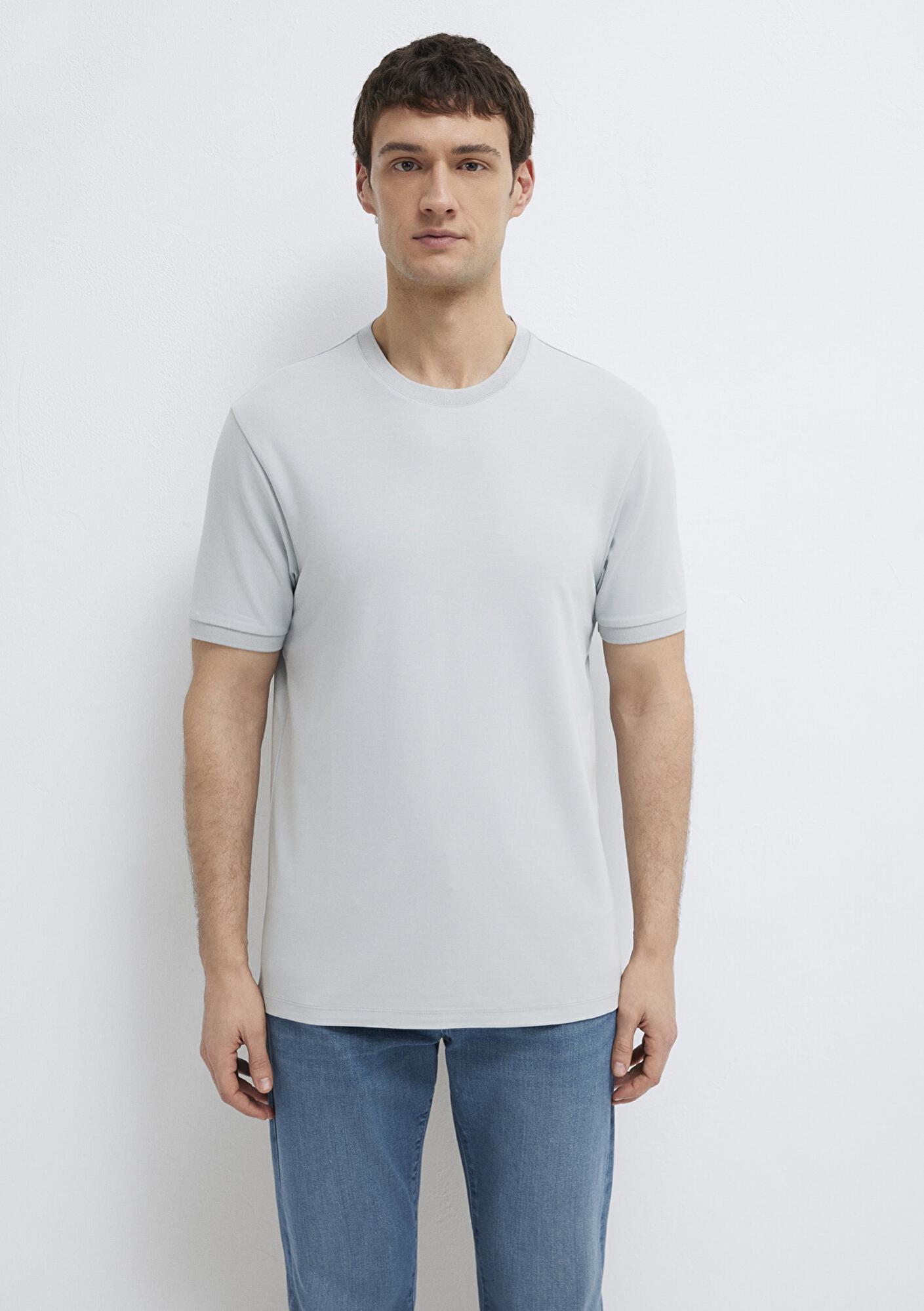 Mavi Soft Premium Gri Tişört Regular Fit / Normal Kesim 0613470-70802