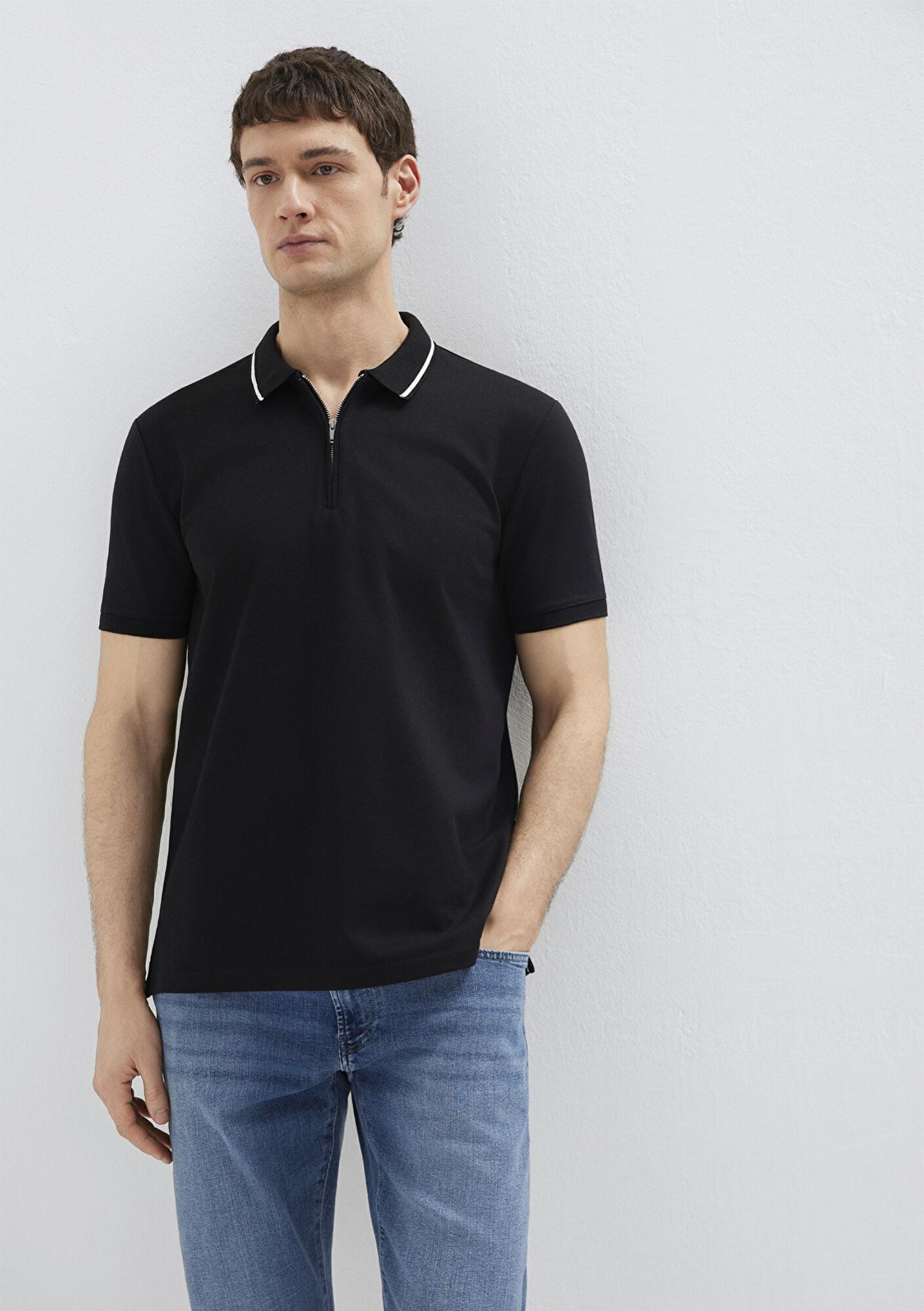 Mavi Soft-Premium Siyah Polo Tişört Regular Fit / Normal Kesim 0612880-900