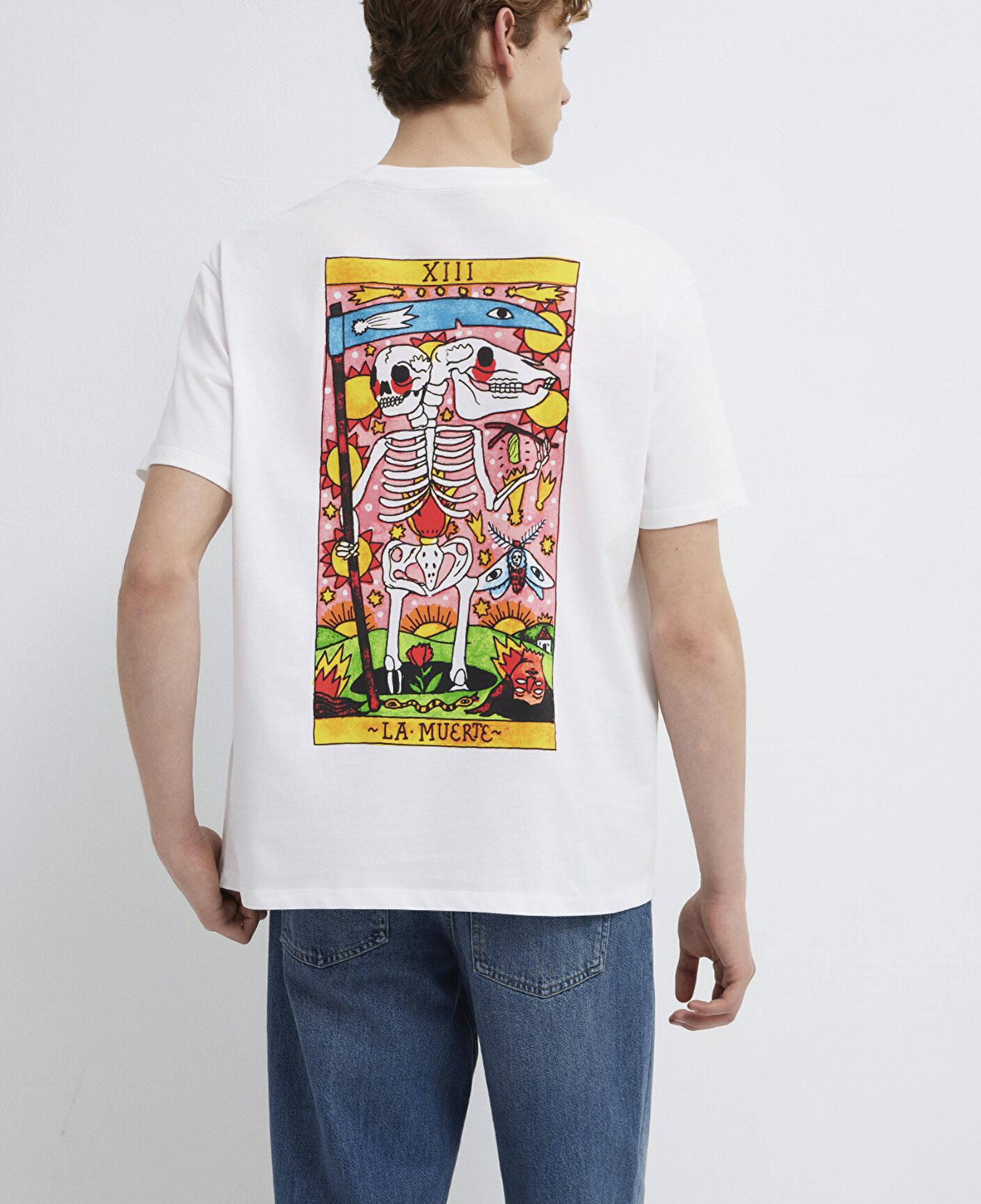 Mavi Ricardo Cavolo Lisanslı Baskılı Beyaz Tişört Relaxed Fit / Rahat Kesim 0613397-620