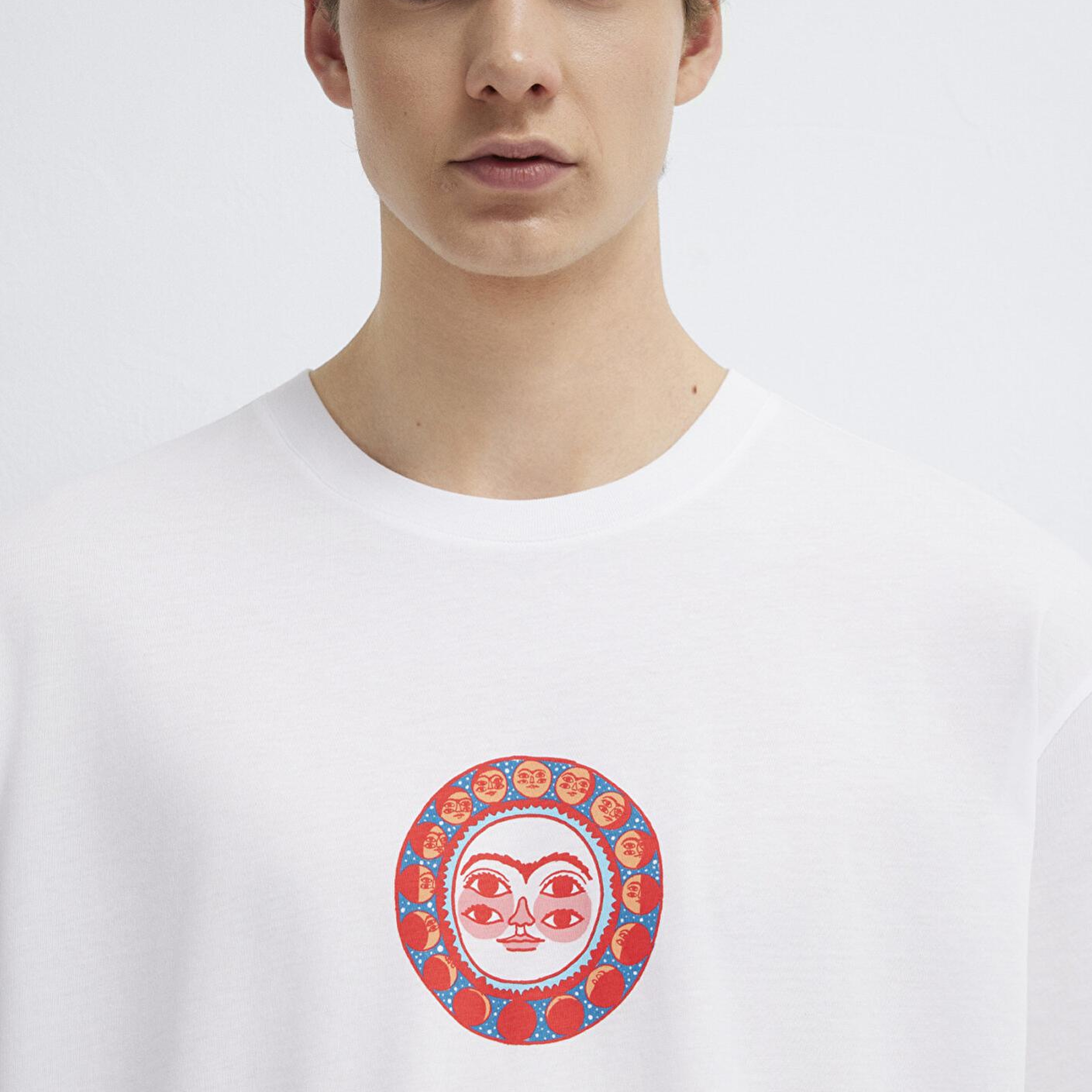 Mavi Ricardo Cavolo Lisanslı Baskılı Beyaz Tişört Relaxed Fit / Rahat Kesim 0613397-620