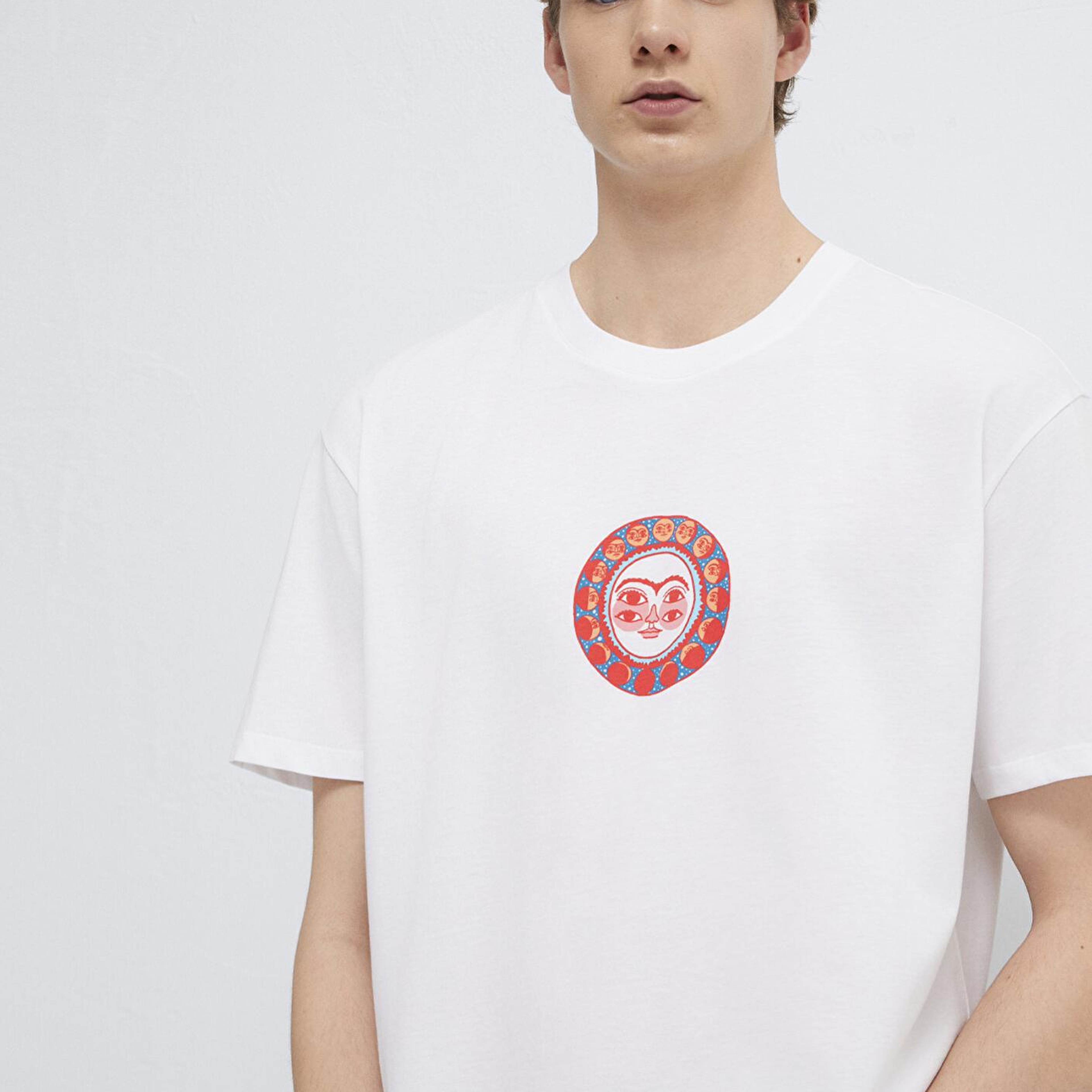 Mavi Ricardo Cavolo Lisanslı Baskılı Beyaz Tişört Relaxed Fit / Rahat Kesim 0613397-620