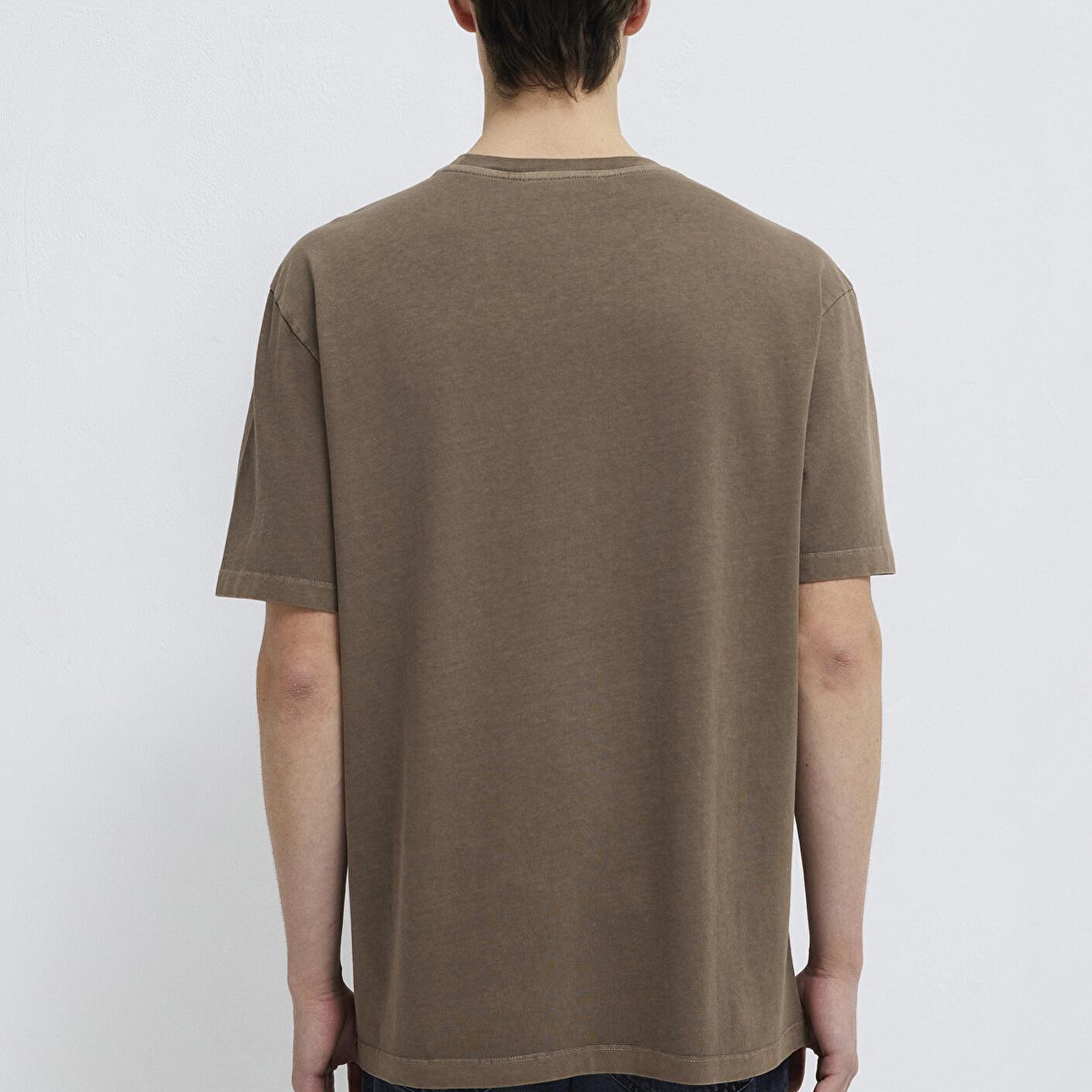 Mavi Mavi Logo Baskılı Kahverengi Tişört Loose Fit / Bol Rahat Kesim 0613346-70378