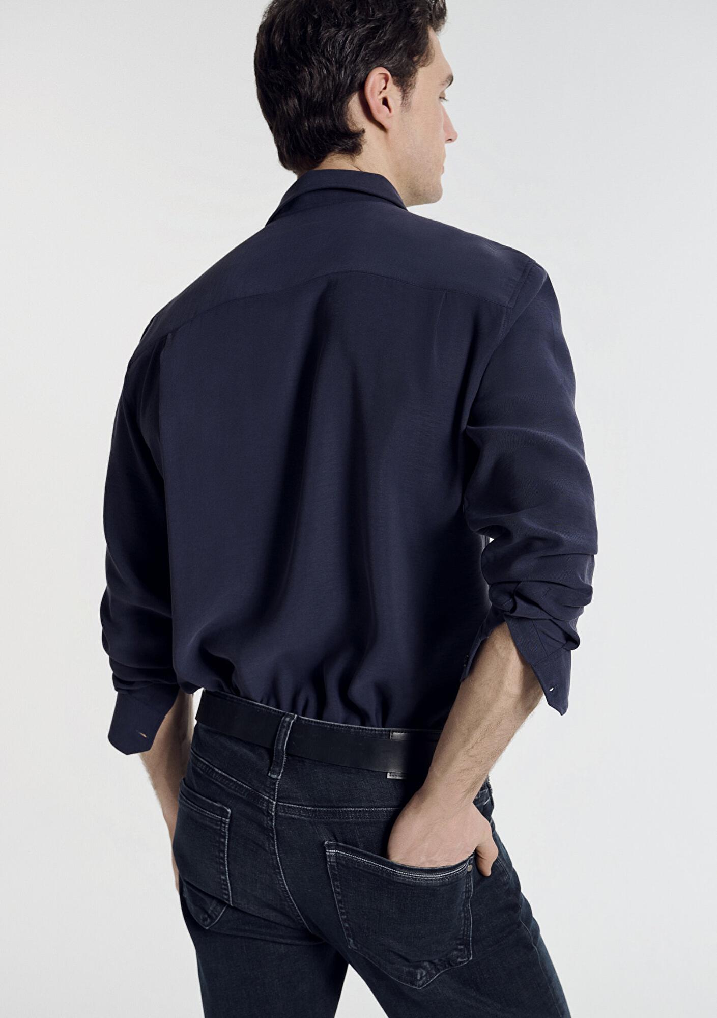 Mavi Soft Premium Lacivert Gömlek Regular Fit / Normal Kesim 0212010-86415