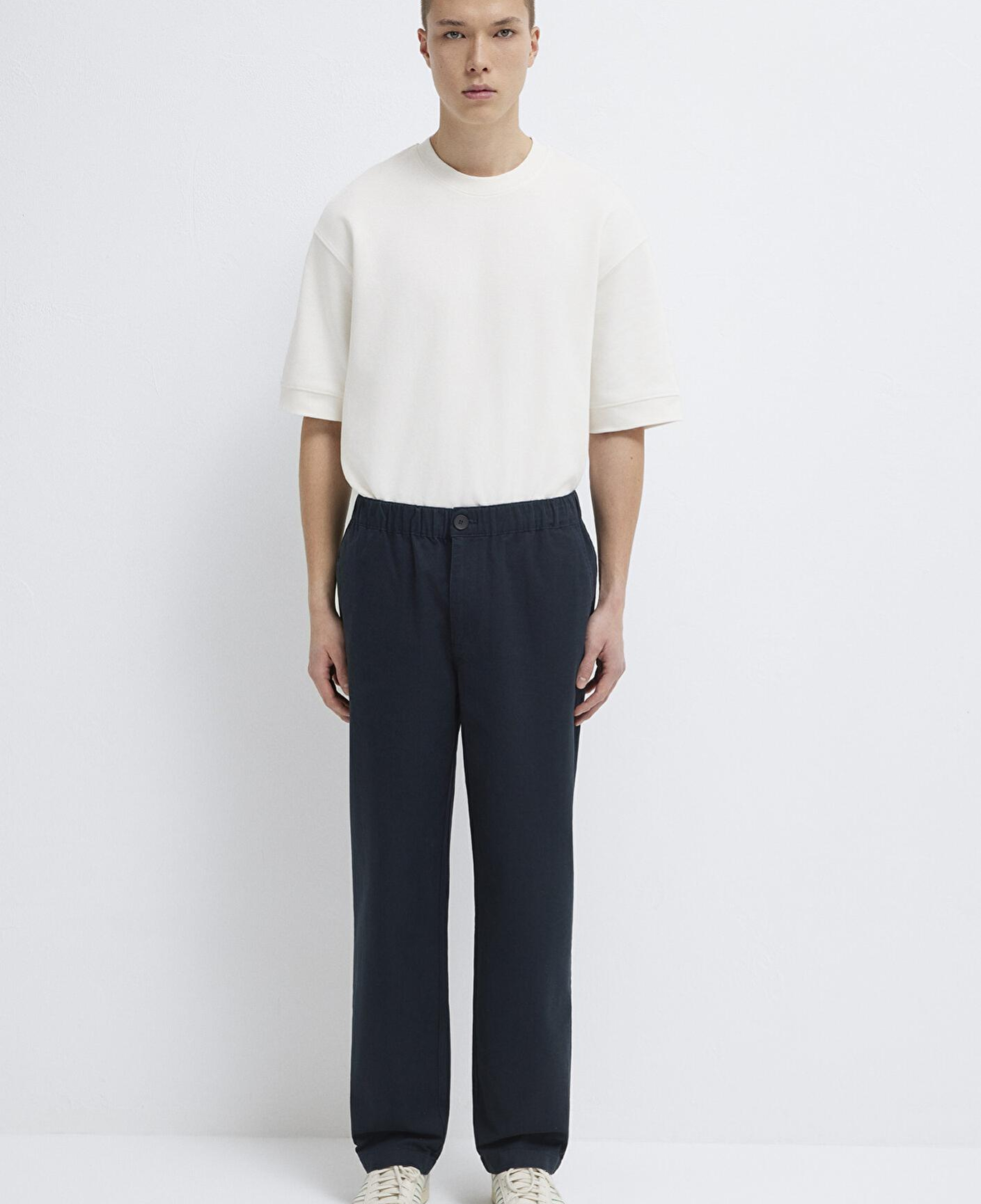 Mavi Beli Lastikli Lacivert Pantolon 0010610-71379