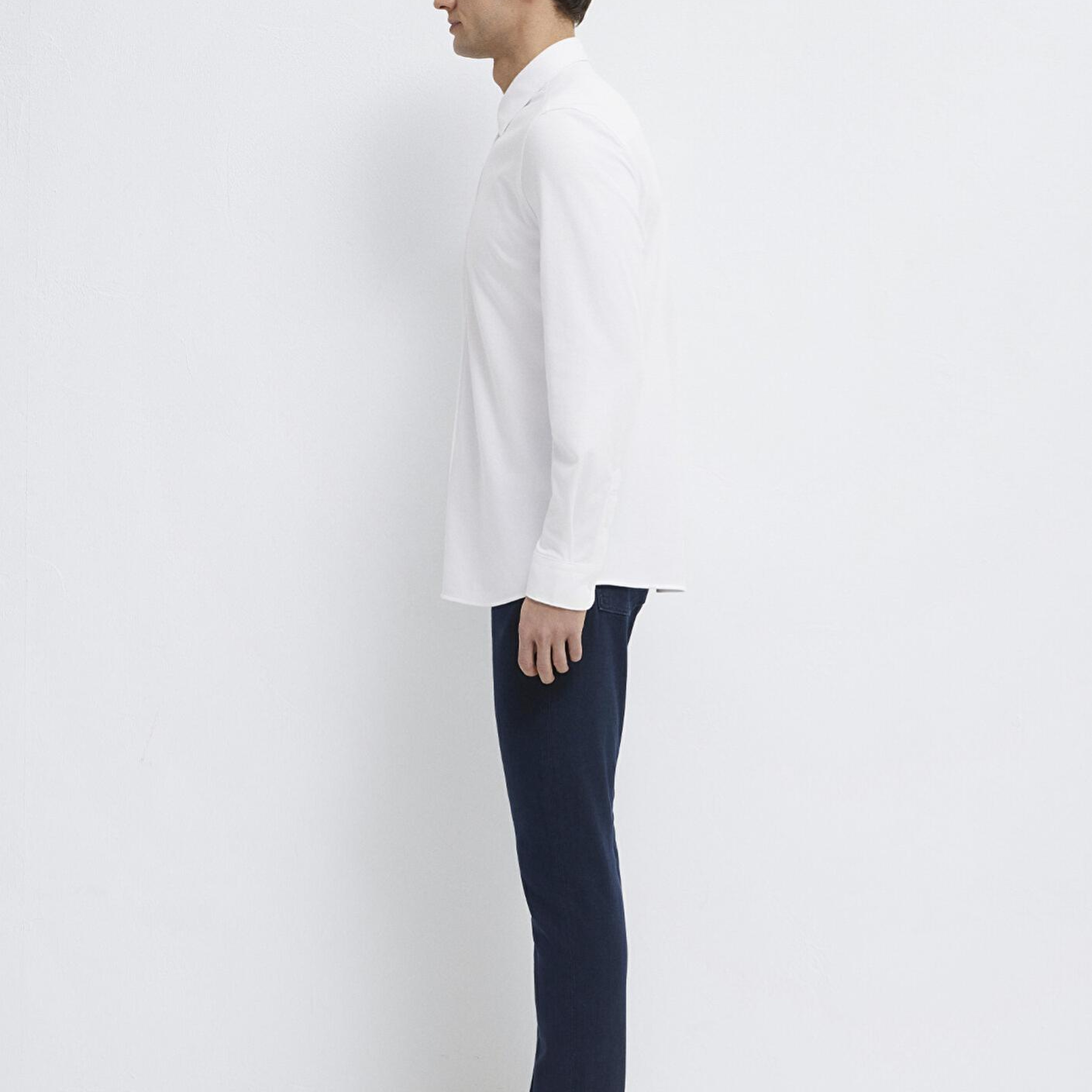 Mavi Hafif ve Esnek Beyaz Travel Gömlek Regular Fit / Normal Kesim 0212058-620