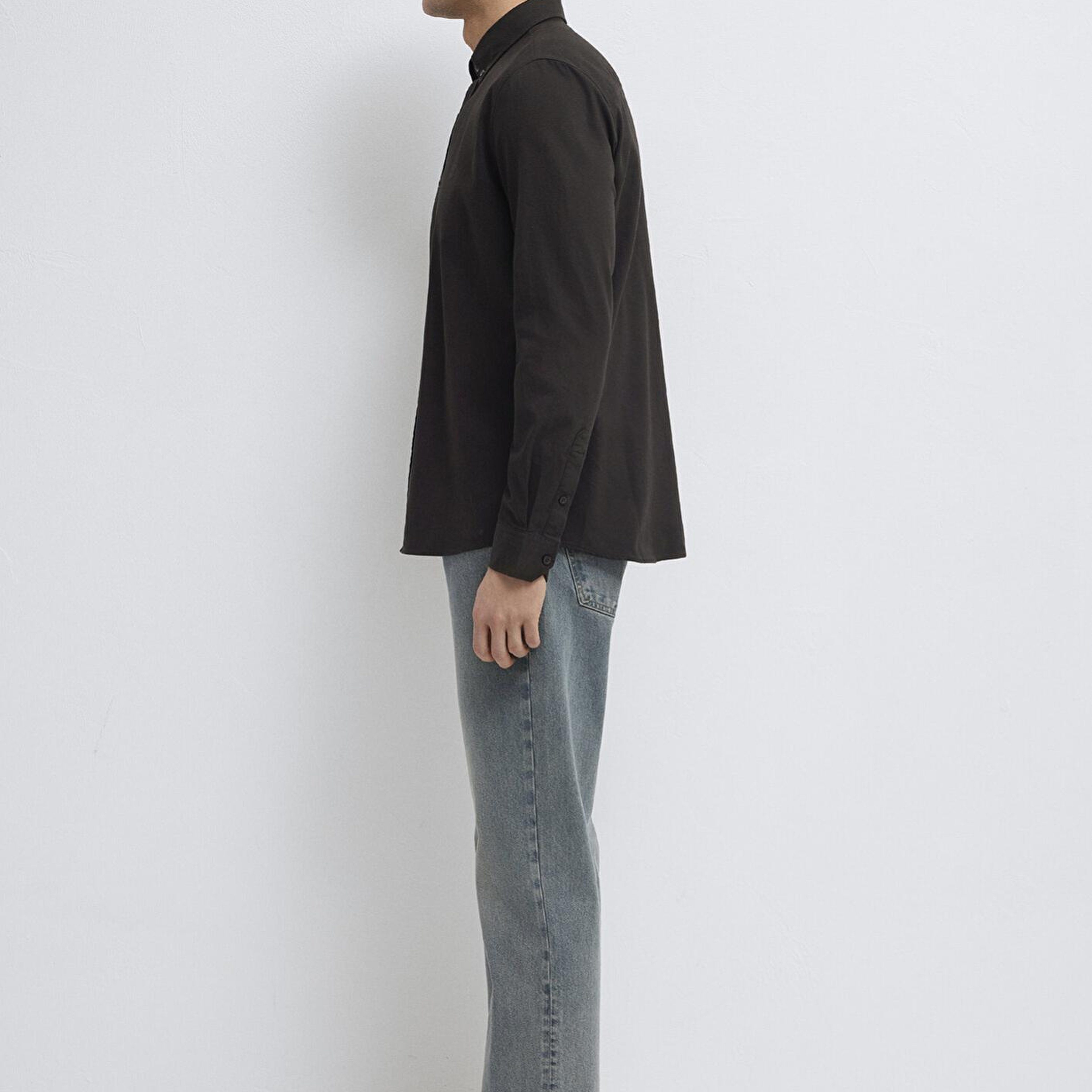 Mavi M Logo Nakışlı Kahverengi Gömlek Slim Fit / Dar Kesim 0211192-90892