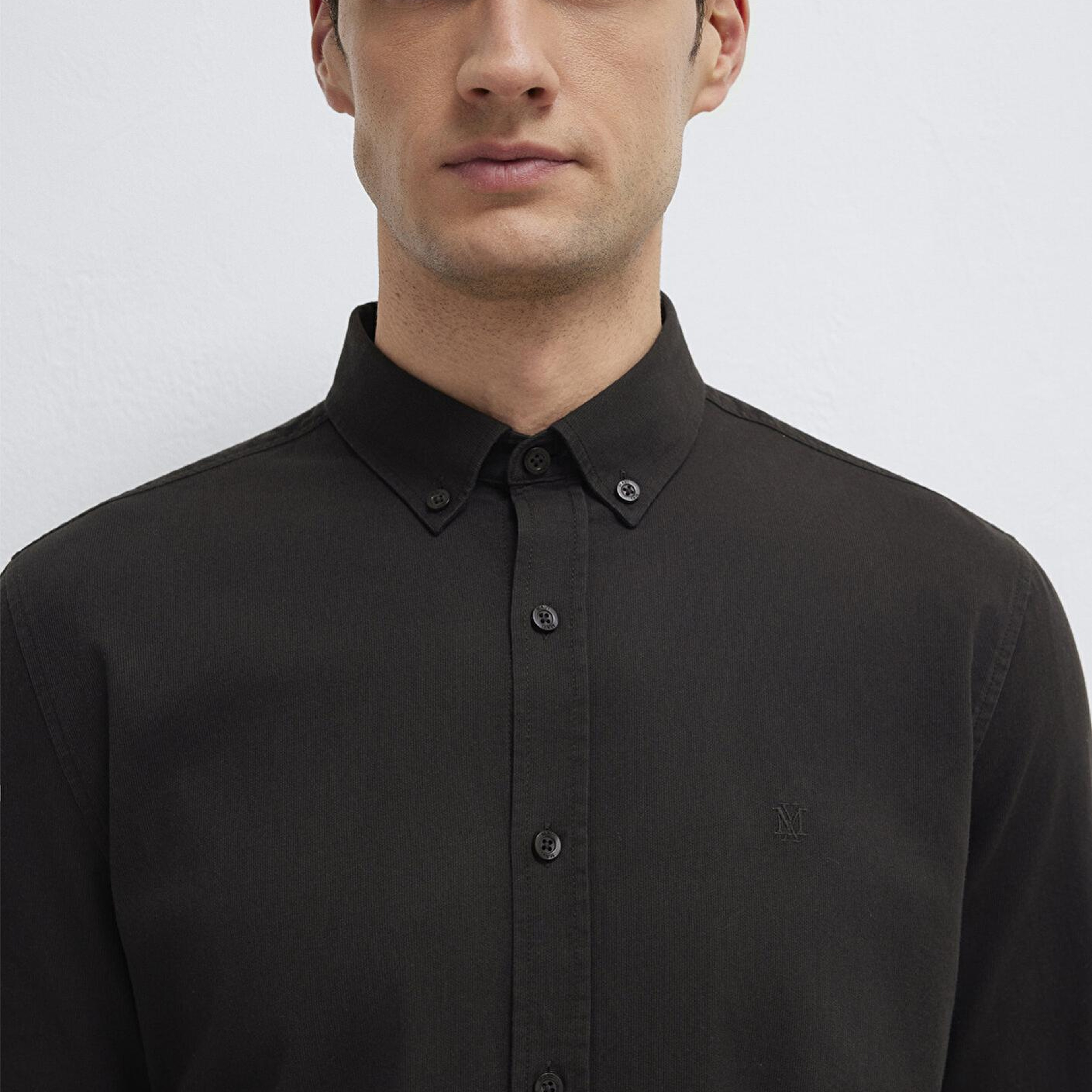 Mavi M Logo Nakışlı Kahverengi Gömlek Slim Fit / Dar Kesim 0211192-90892