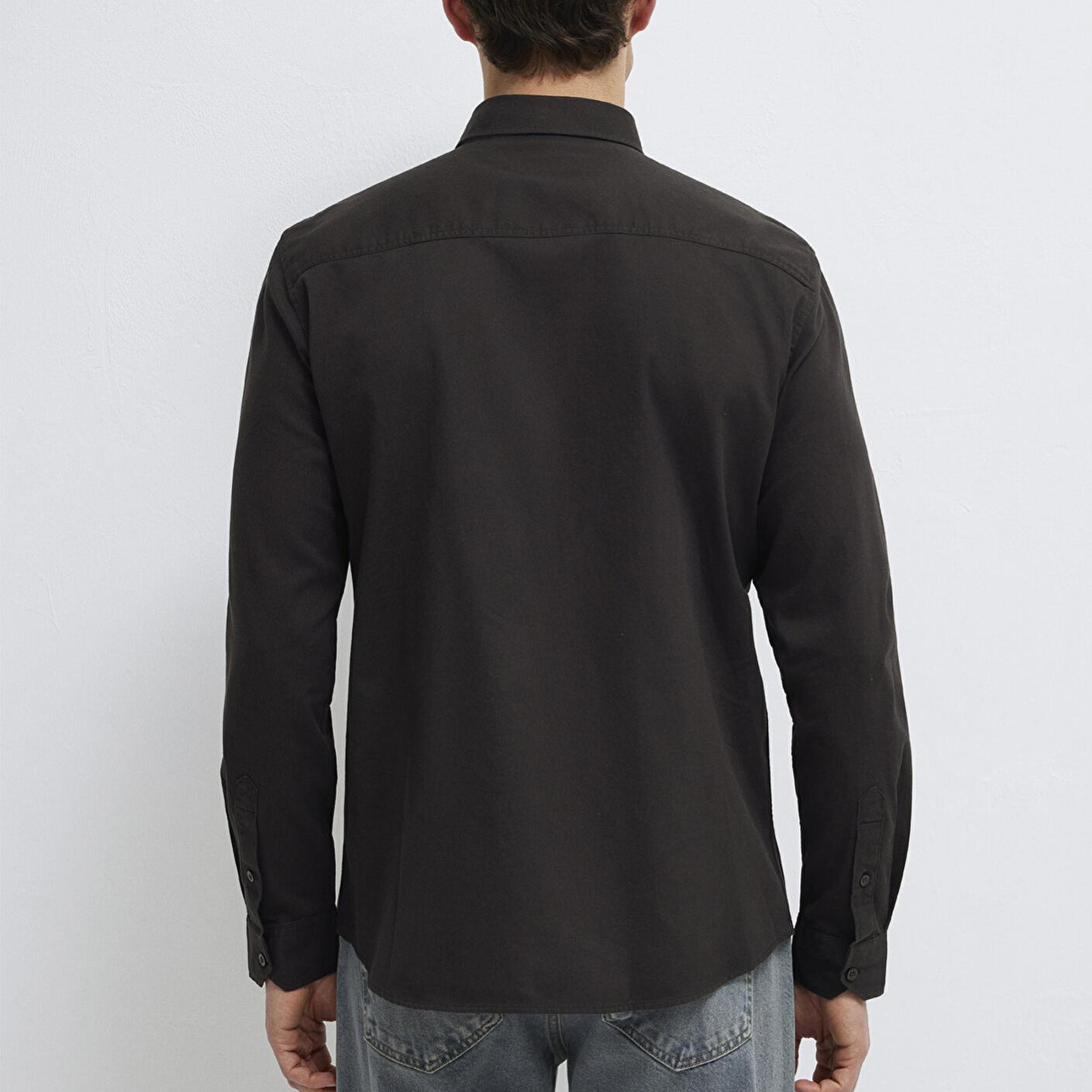 Mavi M Logo Nakışlı Kahverengi Gömlek Slim Fit / Dar Kesim 0211192-90892