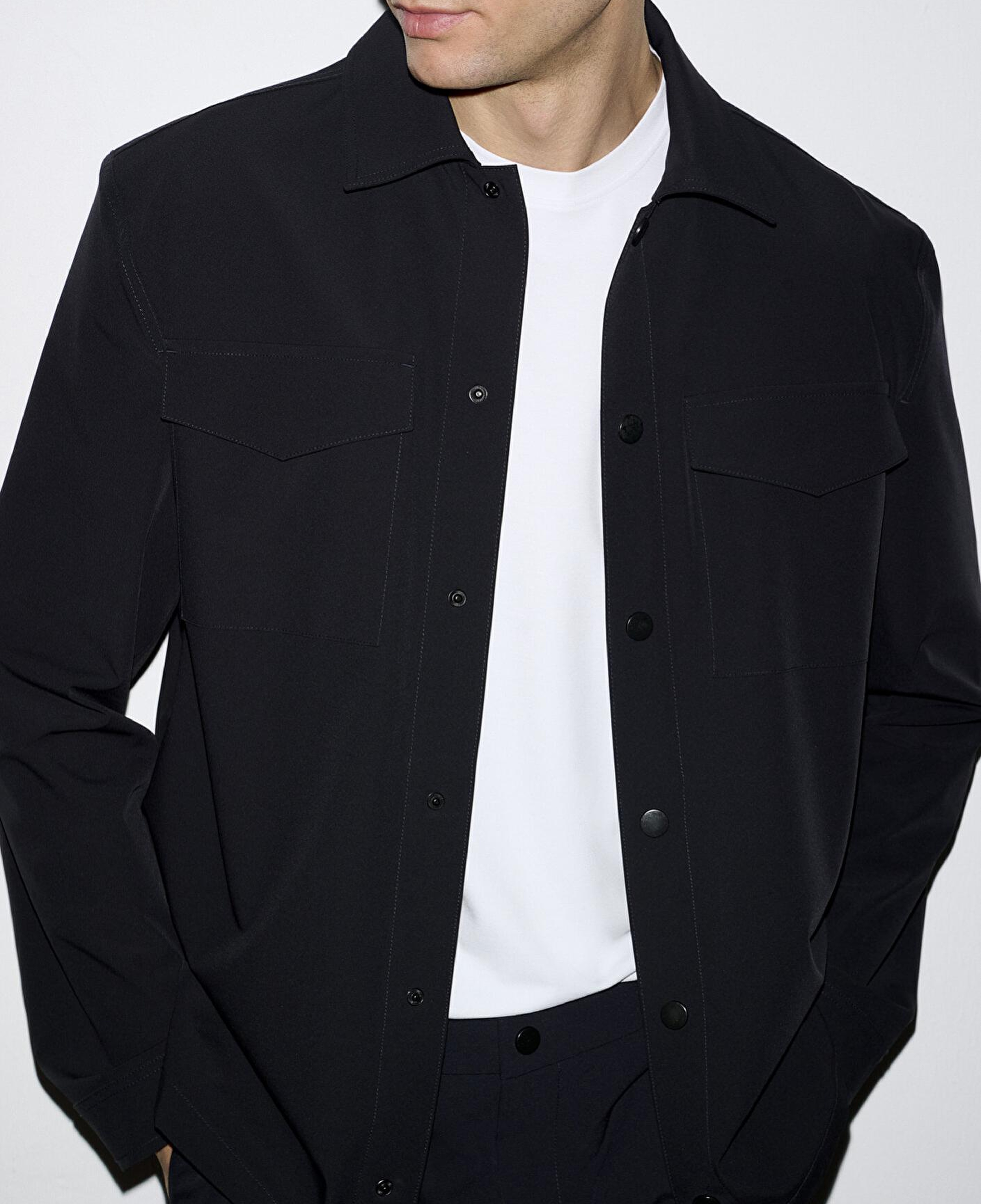 Mavi Fonksiyonel Cepli Lacivert Travel Ceket Regular Fit / Normal Kesim 0110934-70497