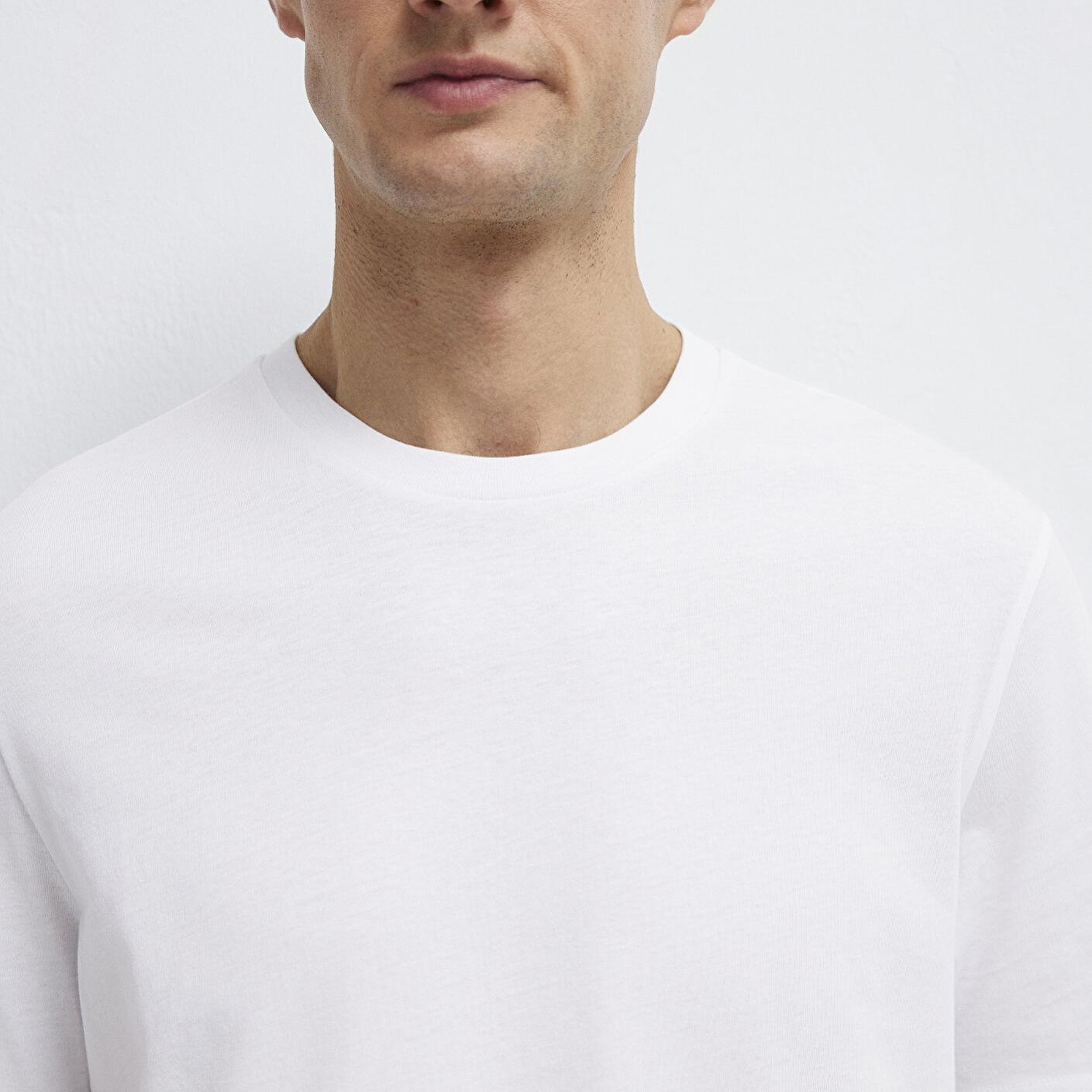 Mavi Beyaz Basic Tişört Regular Fit / Normal Kesim 0613477-620