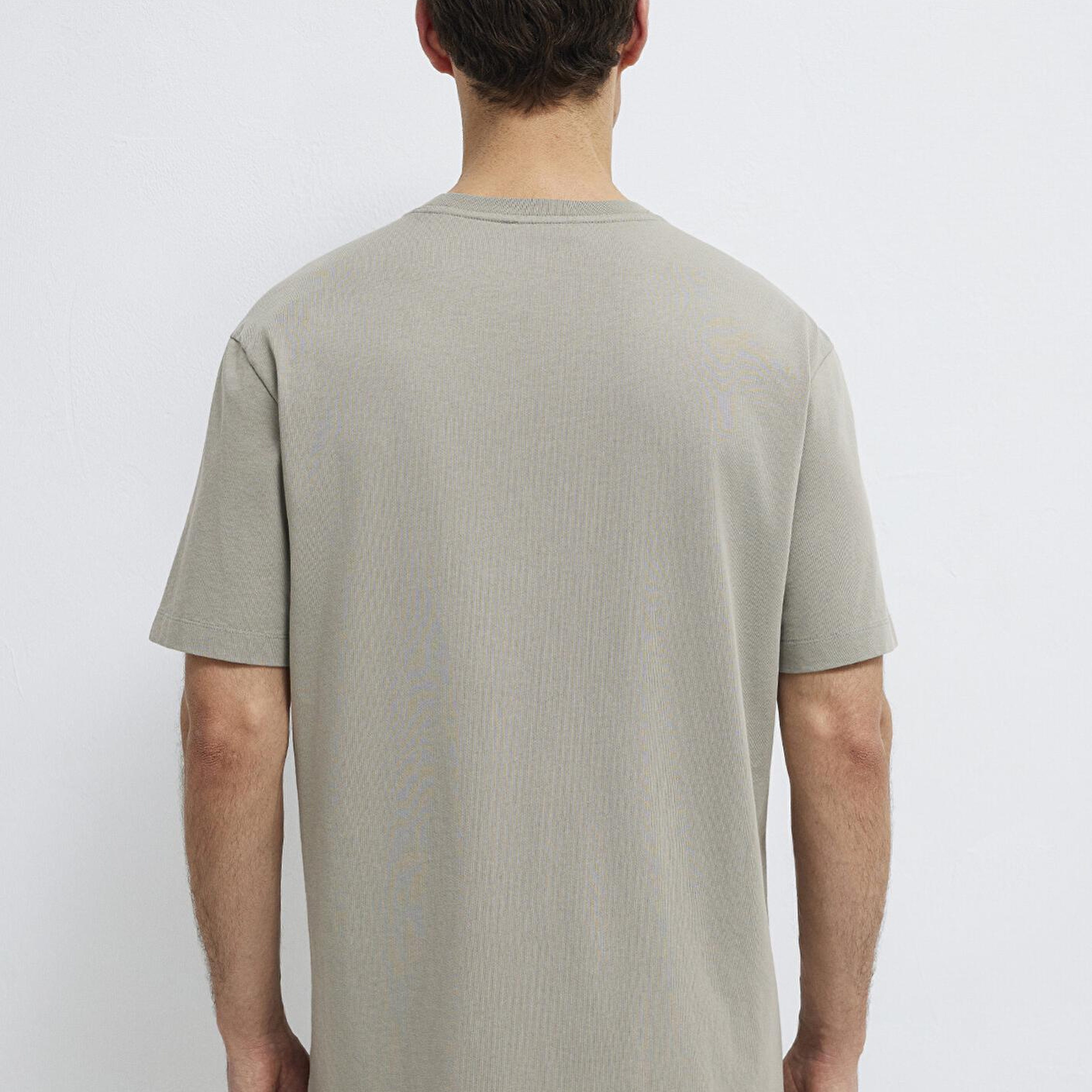 Mavi Gri Basic Tişört Loose Fit / Bol Rahat Kesim 0613466-70352