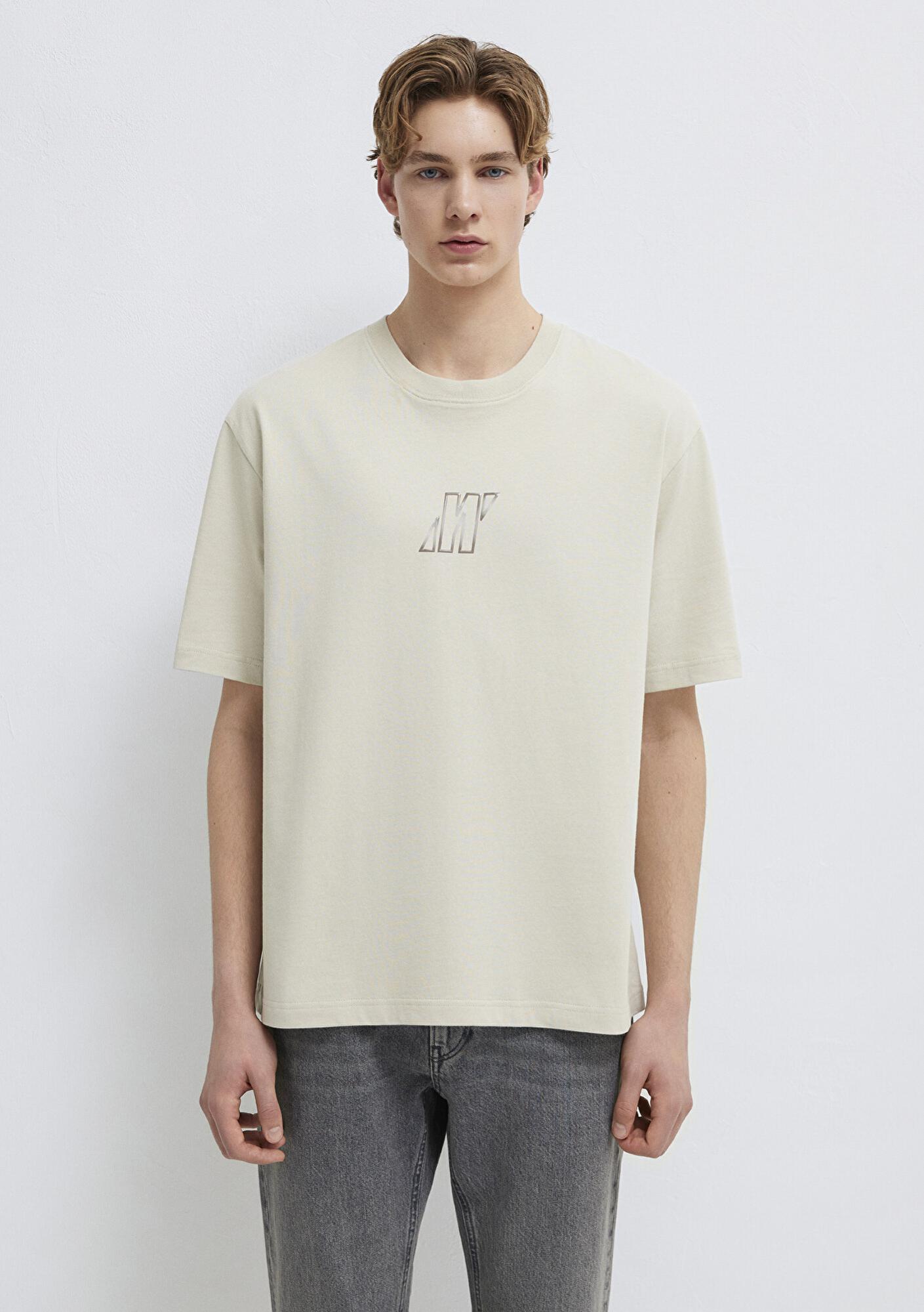 Mavi Mavi Pro Bej Tişört Relaxed Fit / Rahat Kesim 0613441-70144