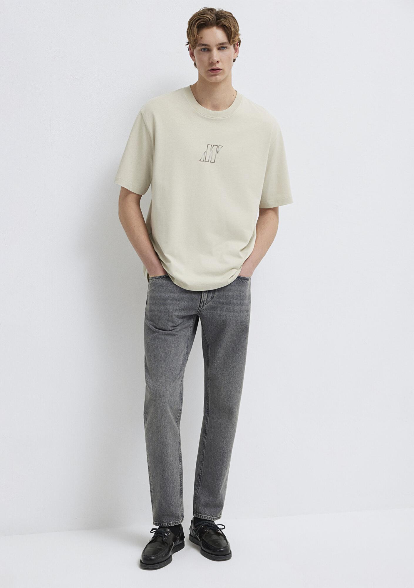 Mavi Mavi Pro Bej Tişört Relaxed Fit / Rahat Kesim 0613441-70144