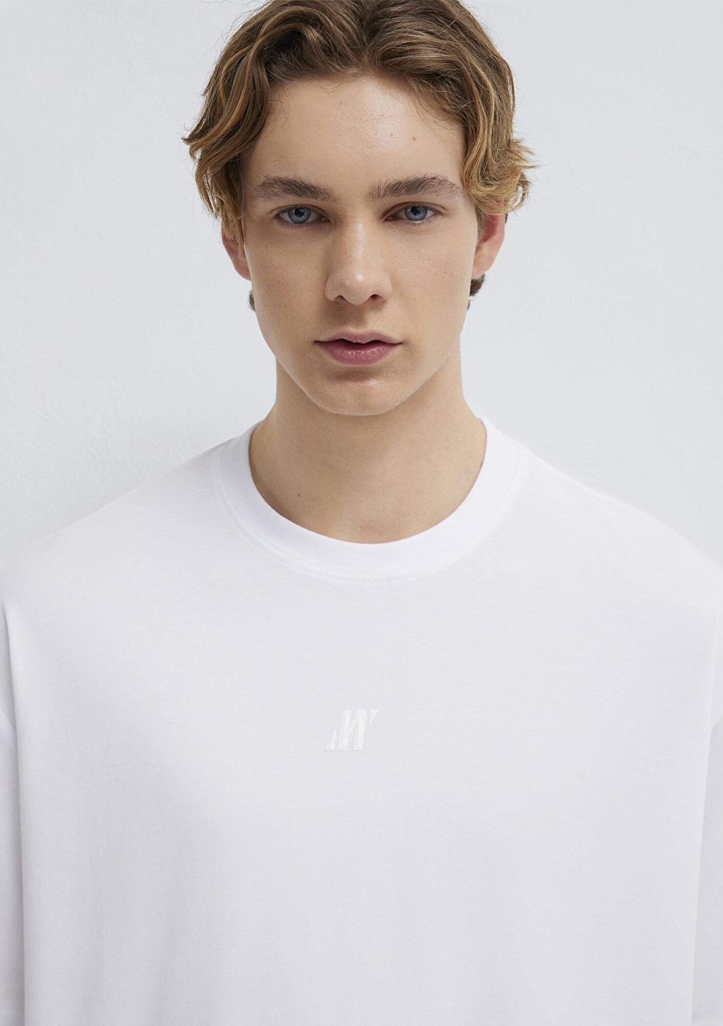 Mavi Mavi Pro Beyaz Tişört Relaxed Fit / Rahat Kesim 0613438-620