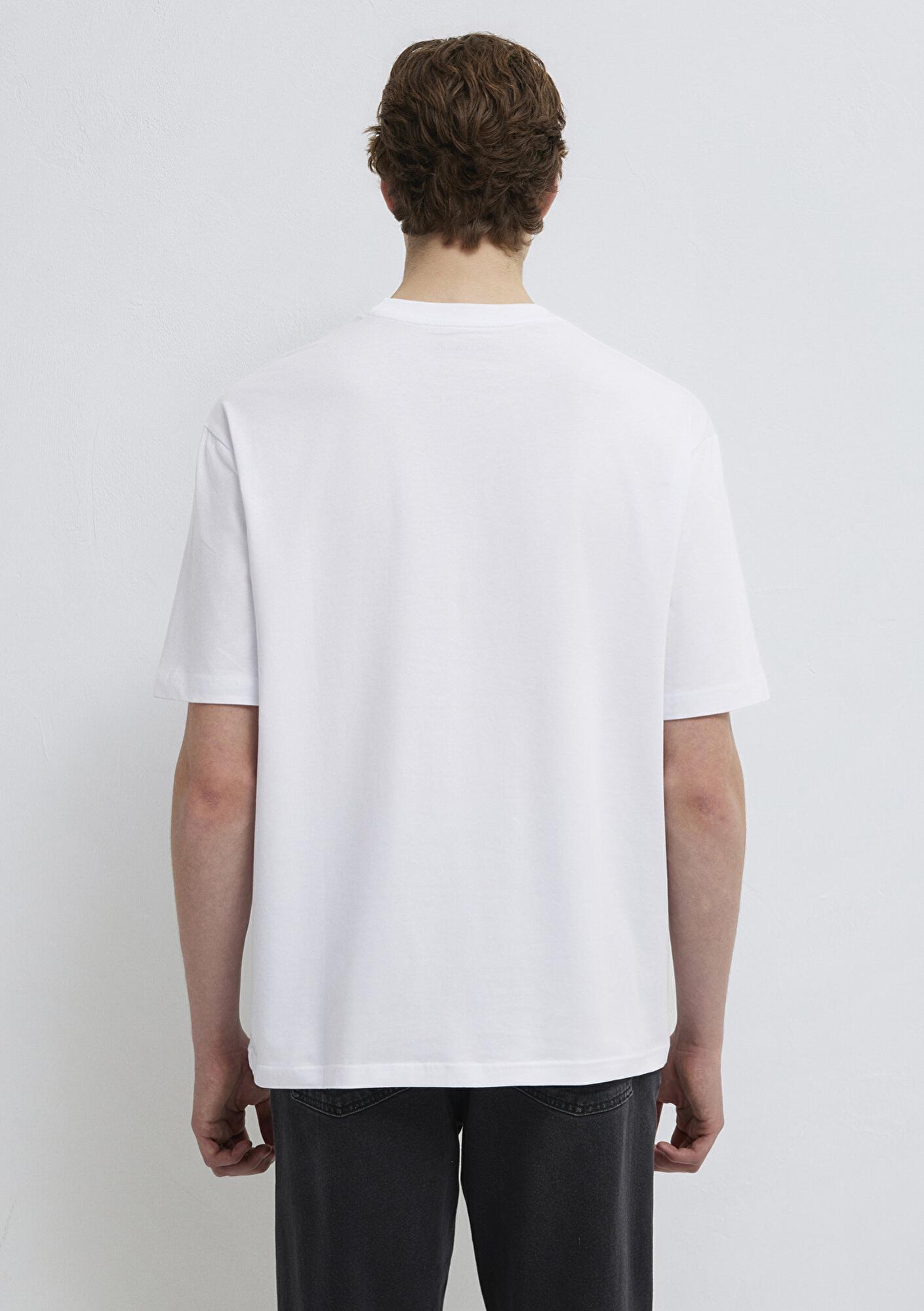 Mavi Mavi Pro Beyaz Tişört Relaxed Fit / Rahat Kesim 0613438-620